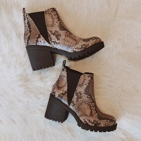Purpdrank - Patent Leather Slip-On Ankle Boots