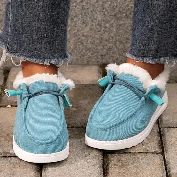 Purpdrank - Women Comfy Flat Heel Slip-On Boots