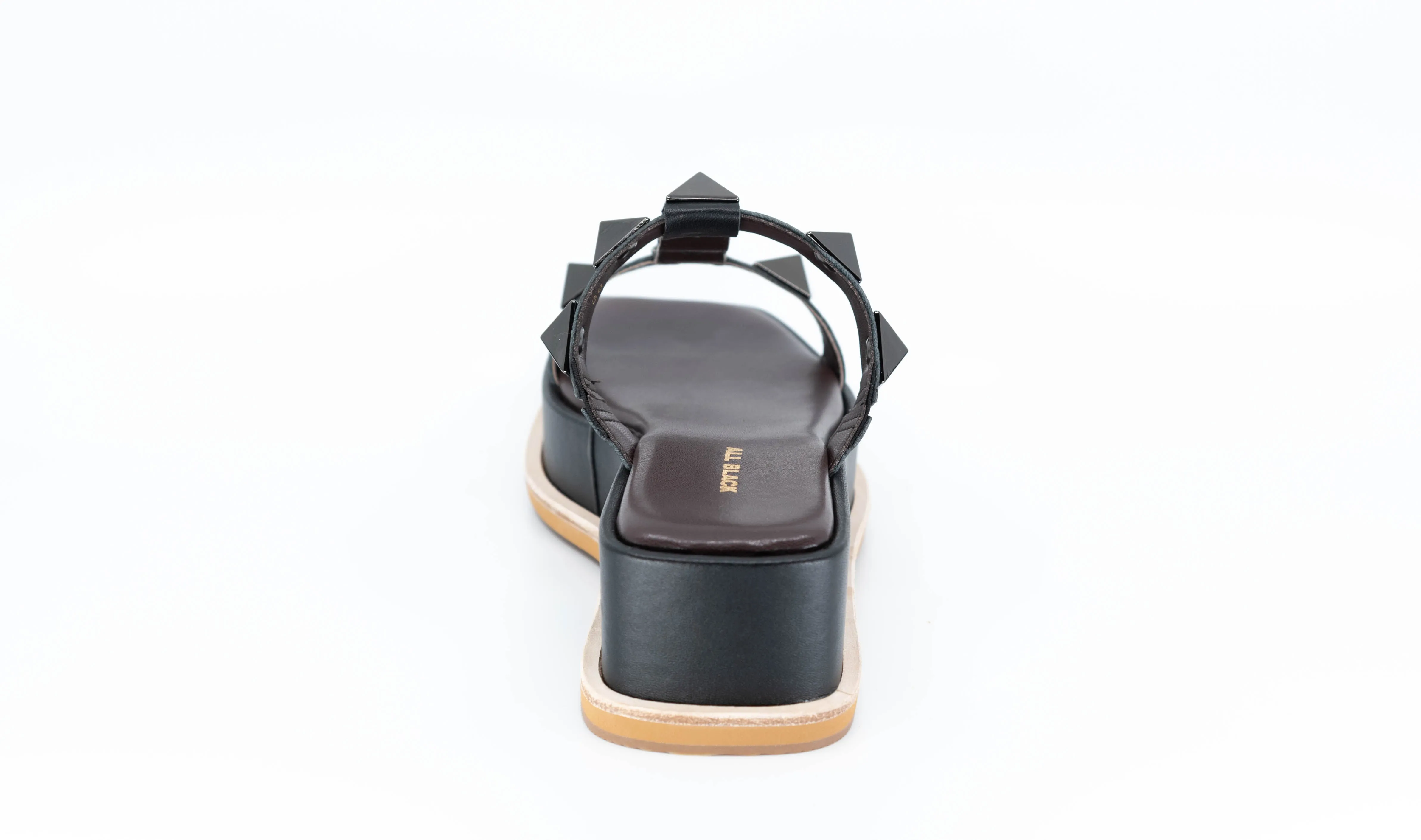 Pyramid T Sandal in Black