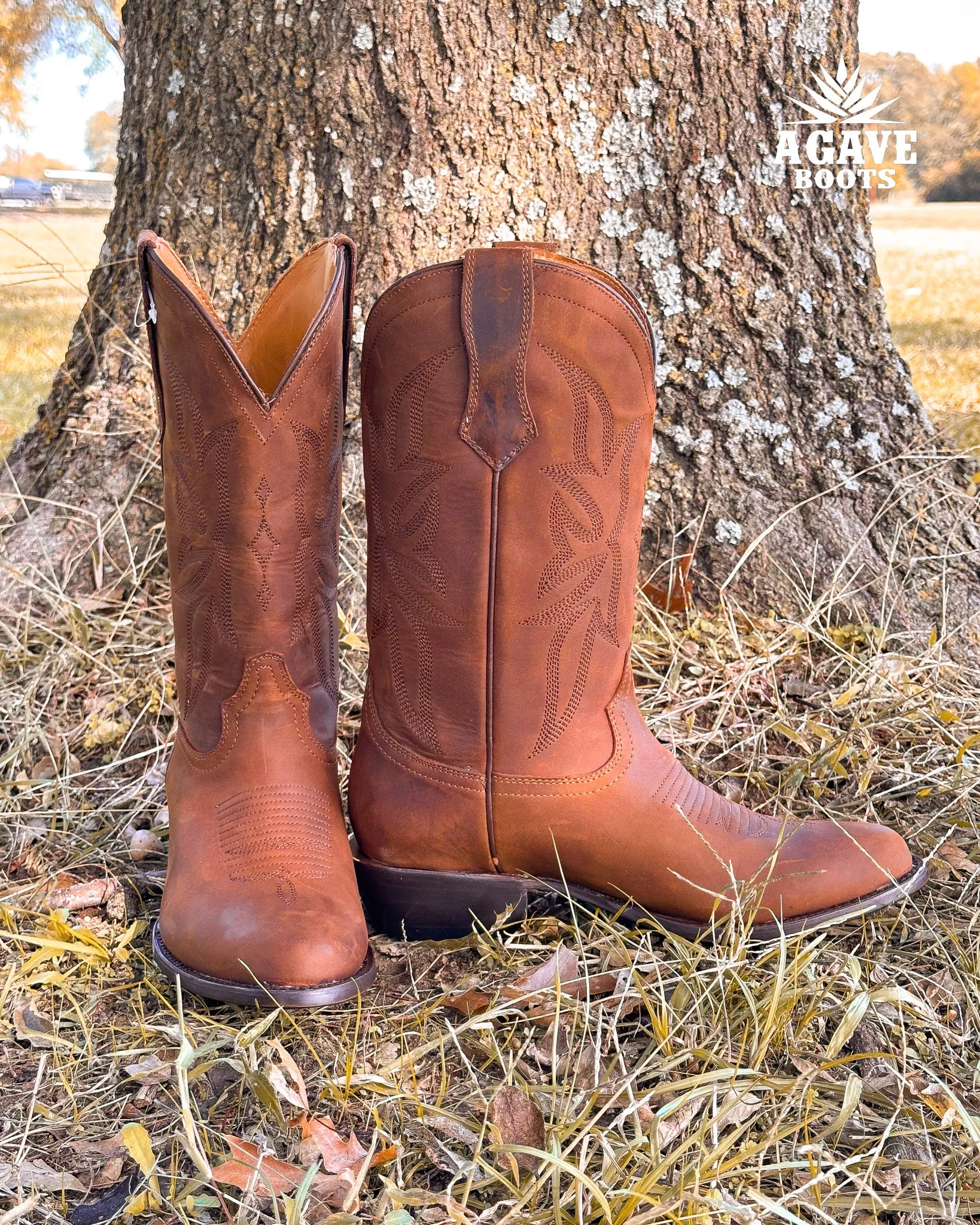 "MAVERICK" | MEN ROUND TOE COWBOY BOOTS