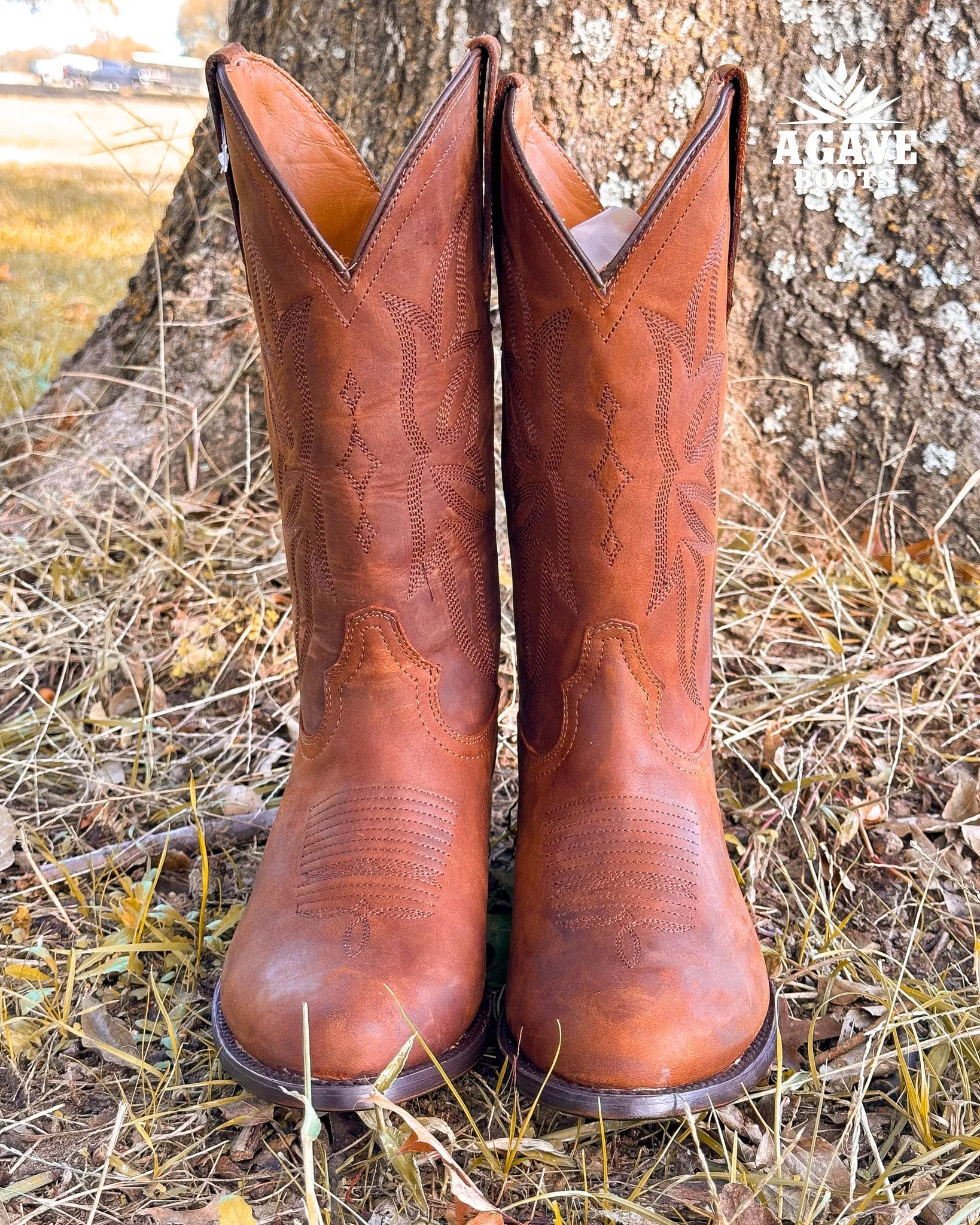 "MAVERICK" | MEN ROUND TOE COWBOY BOOTS