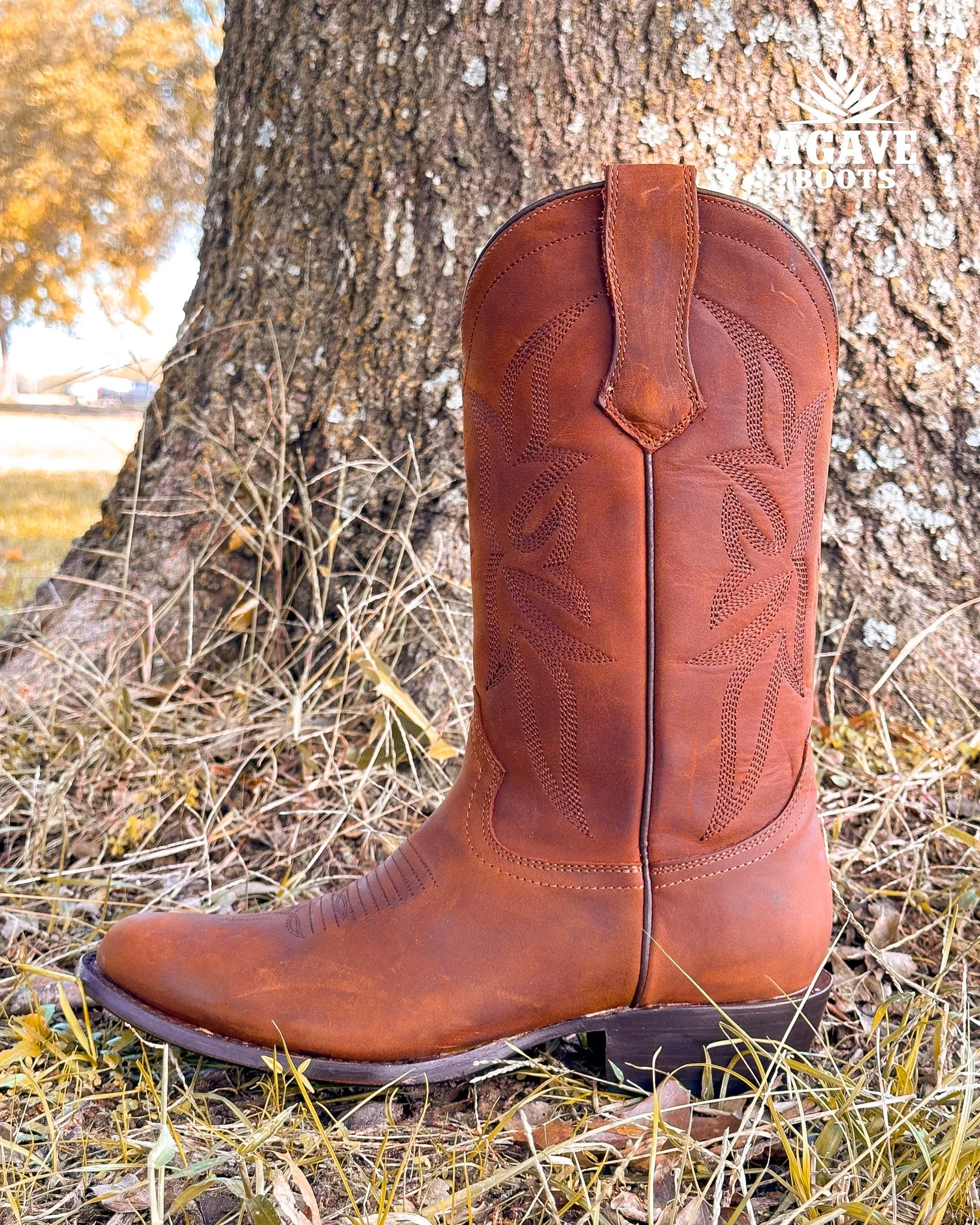 "MAVERICK" | MEN ROUND TOE COWBOY BOOTS