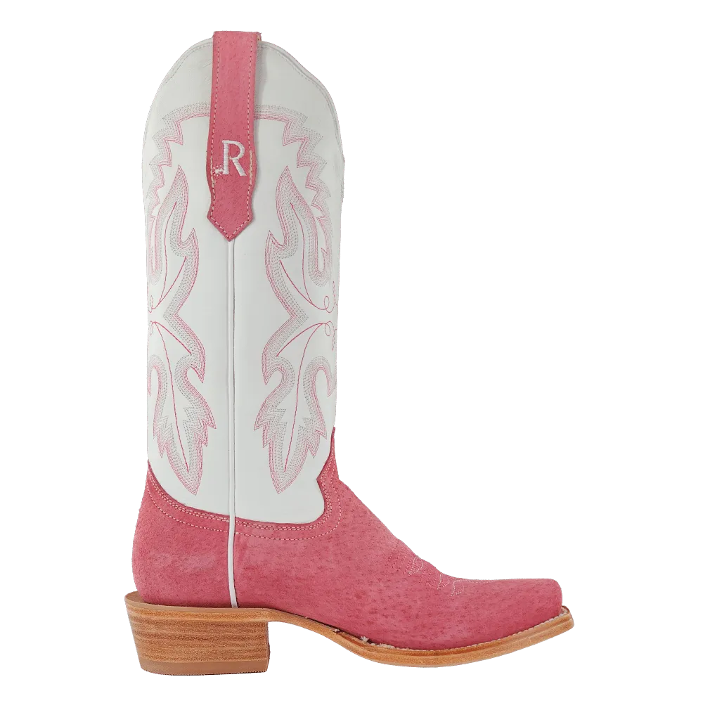 R. Watson Women's Rose Boar/Winter White Western Boots RWL8608-1
