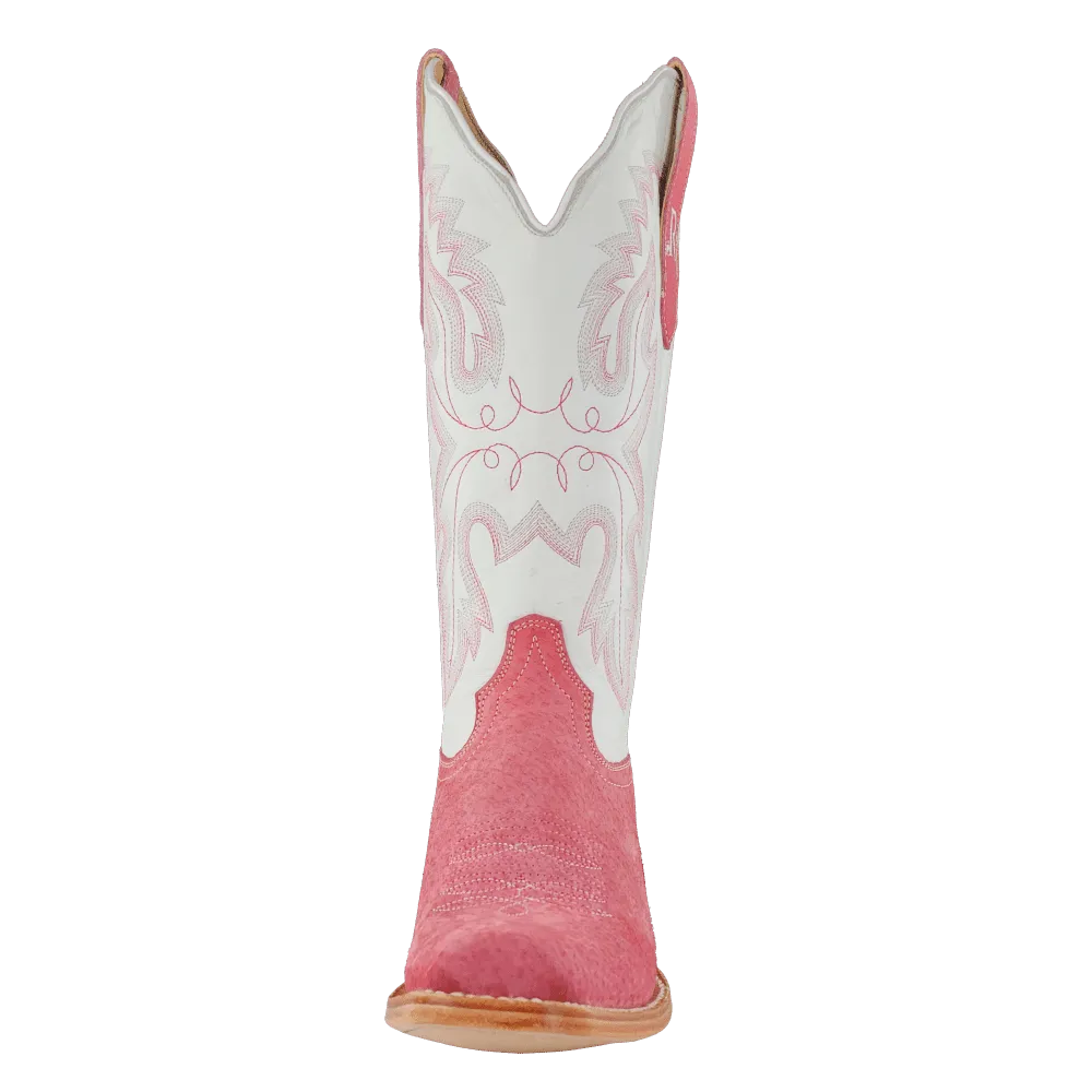R. Watson Women's Rose Boar/Winter White Western Boots RWL8608-1