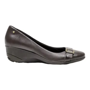 ROCKPORT Wedge Heels Brown Leather Womens UK 4