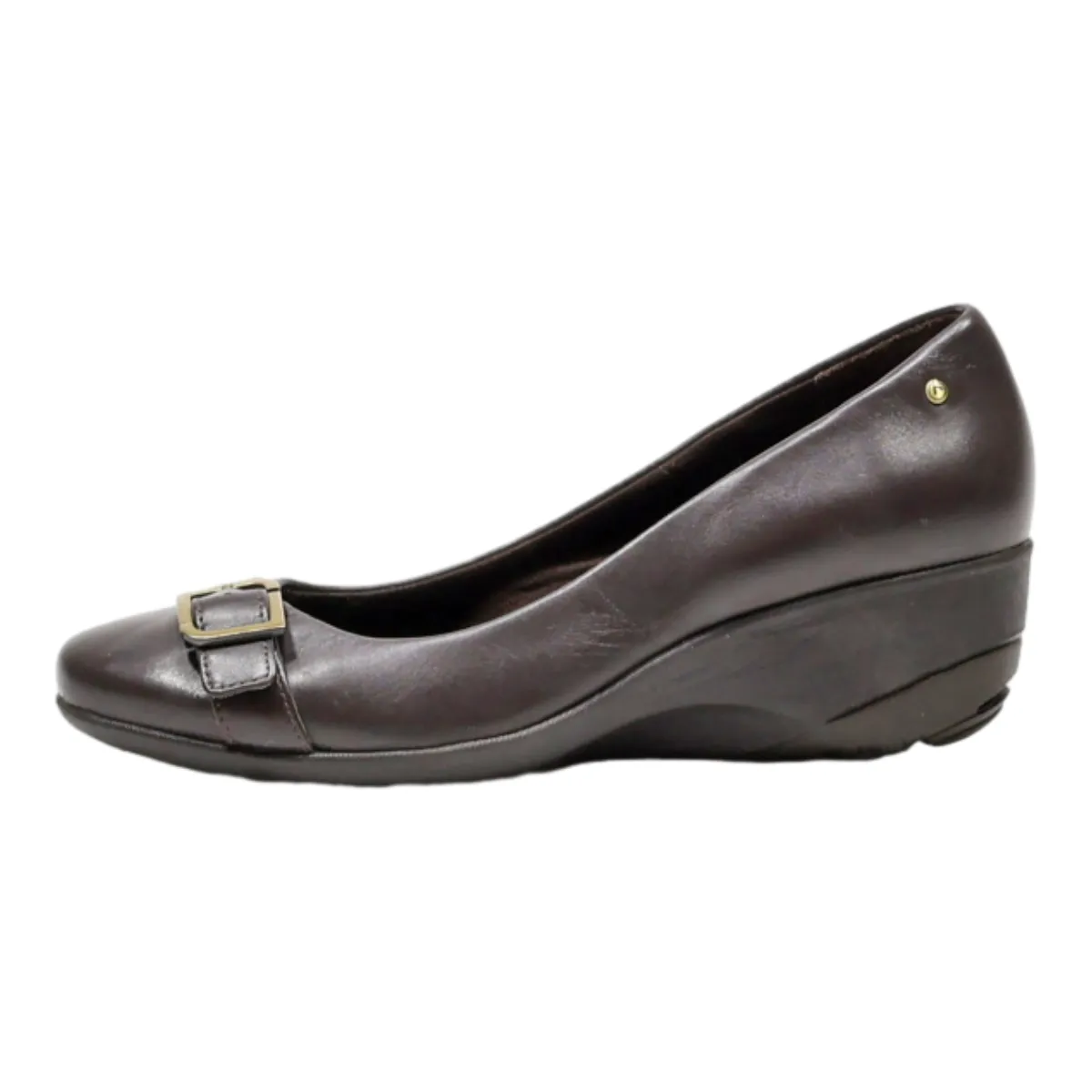 ROCKPORT Wedge Heels Brown Leather Womens UK 4