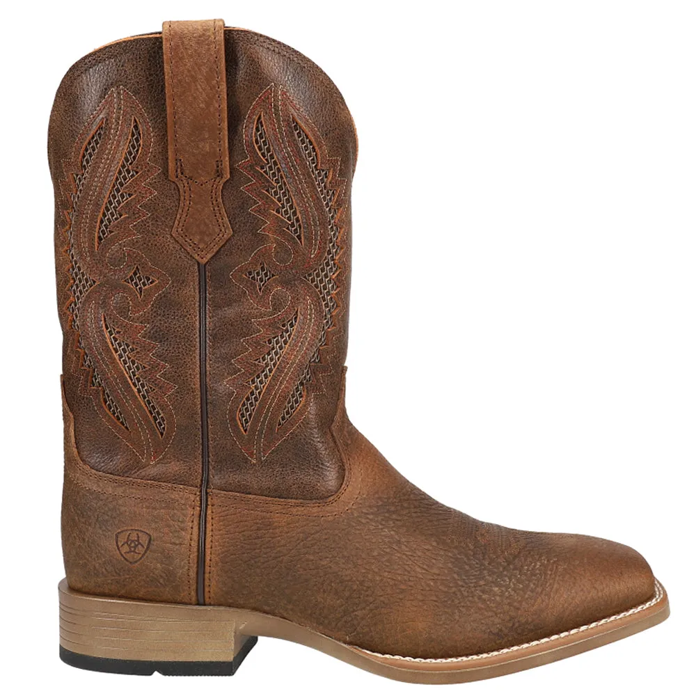 Rowder VentTEK 360 Embroidered Tooled Inlay Square Toe Cowboy Boots