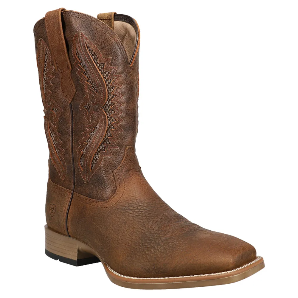 Rowder VentTEK 360 Embroidered Tooled Inlay Square Toe Cowboy Boots