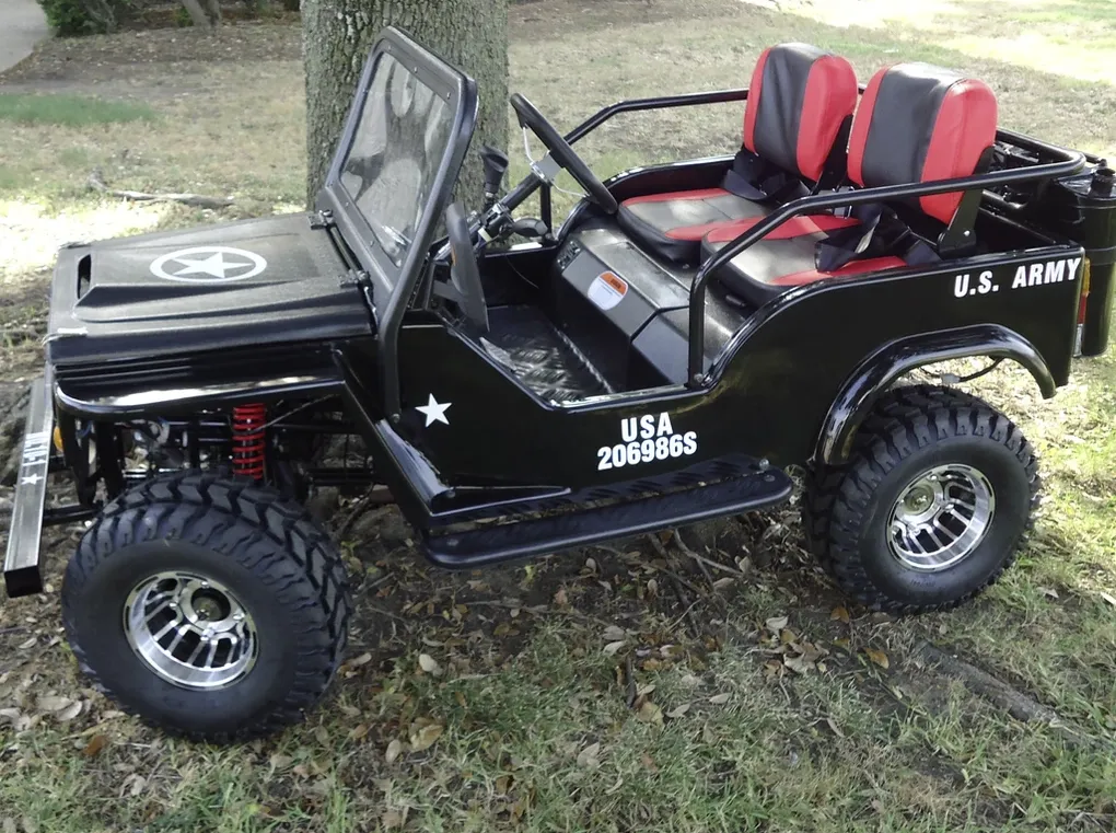 RPS Mini-Jeep Style 125cc Series 4. Mid-Size Youth Mini-jeep 3-Speed semi-Automatic with Reverse, 95% pre-assembled