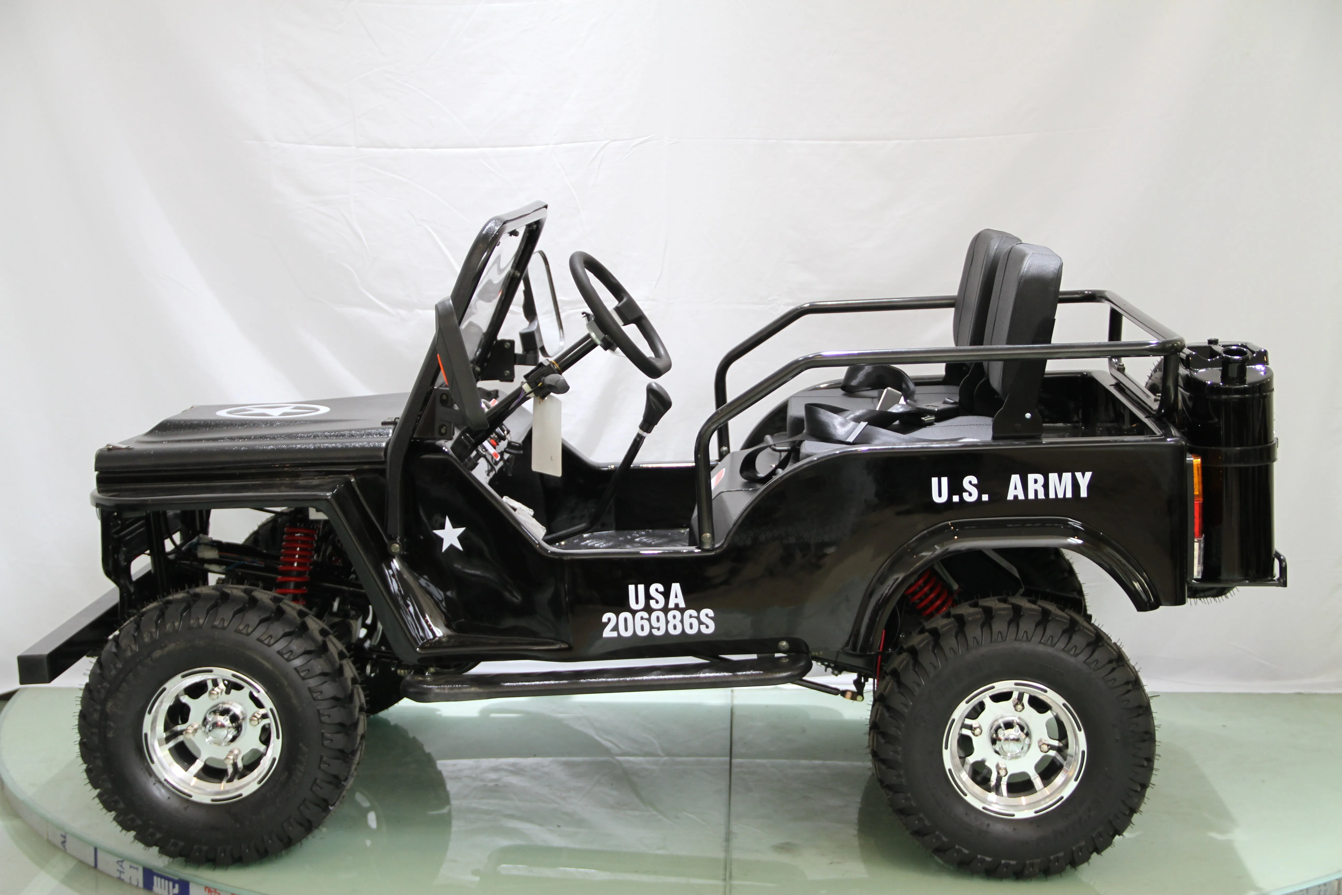 RPS Mini-Jeep Style 125cc Series 4. Mid-Size Youth Mini-jeep 3-Speed semi-Automatic with Reverse, 95% pre-assembled