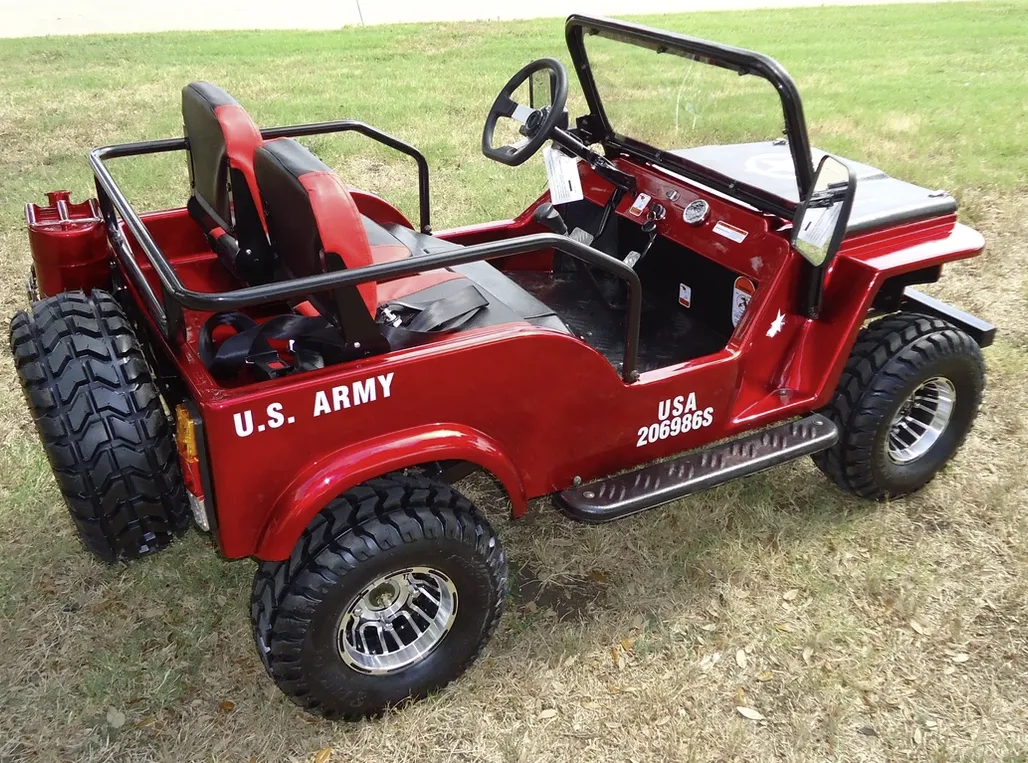RPS Mini-Jeep Style 125cc Series 4. Mid-Size Youth Mini-jeep 3-Speed semi-Automatic with Reverse, 95% pre-assembled