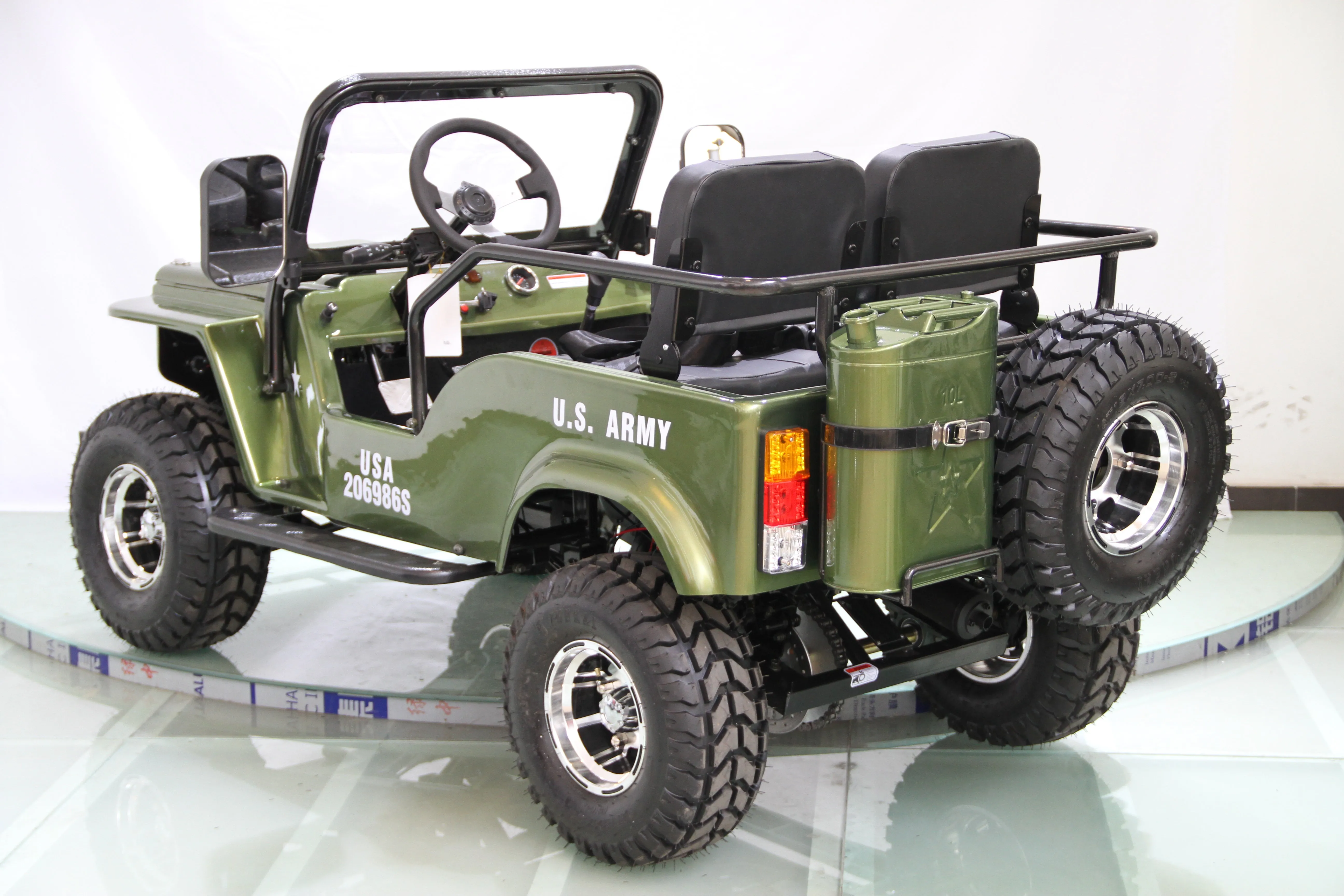 RPS Mini-Jeep Style 125cc Series 4. Mid-Size Youth Mini-jeep 3-Speed semi-Automatic with Reverse, 95% pre-assembled