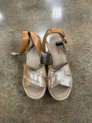 Sandals Heels Wedge By Donald Pliner In Tan, Size: 9