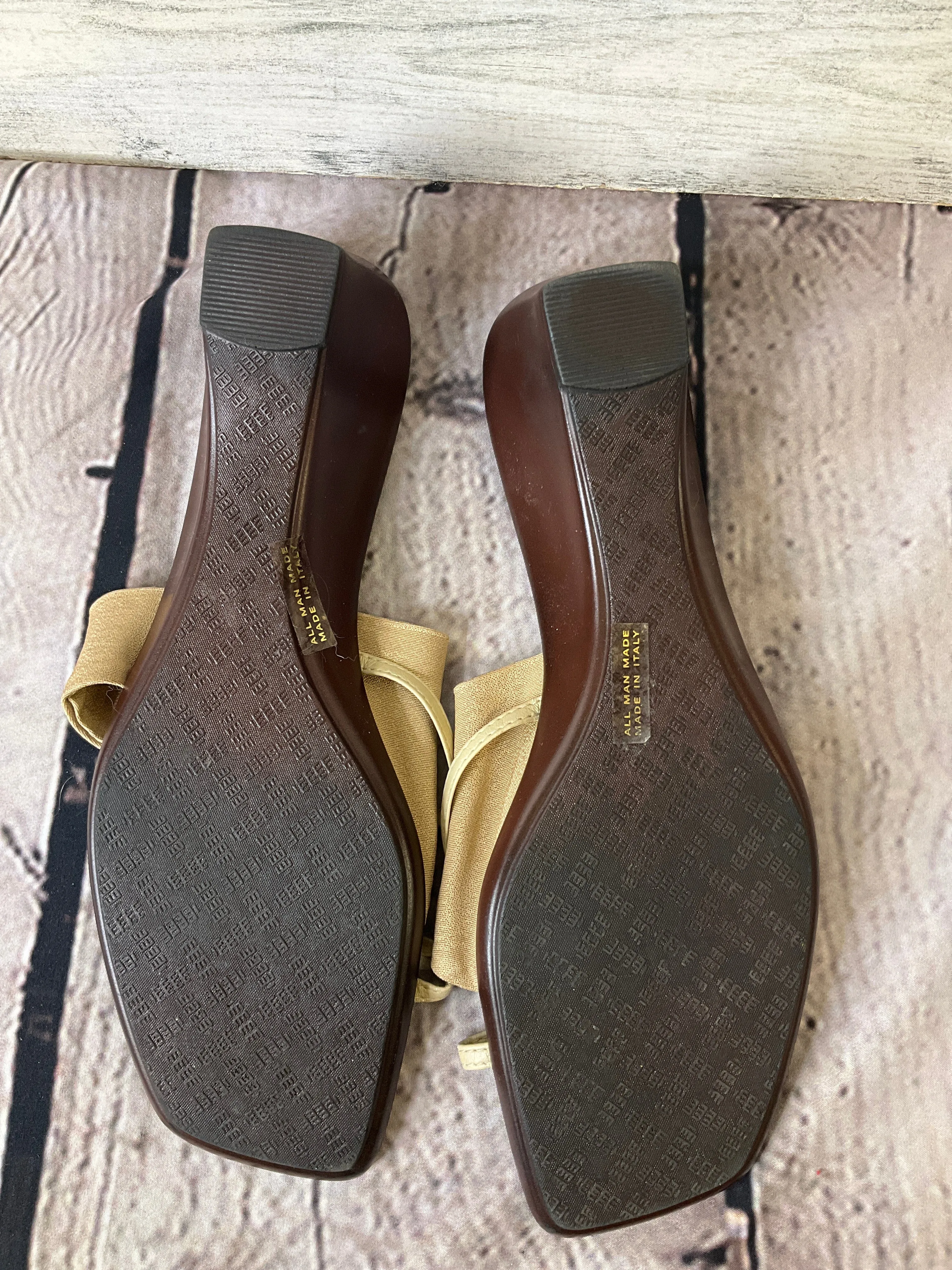 Sandals Heels Wedge By Italian Shoemakers  Size: 10