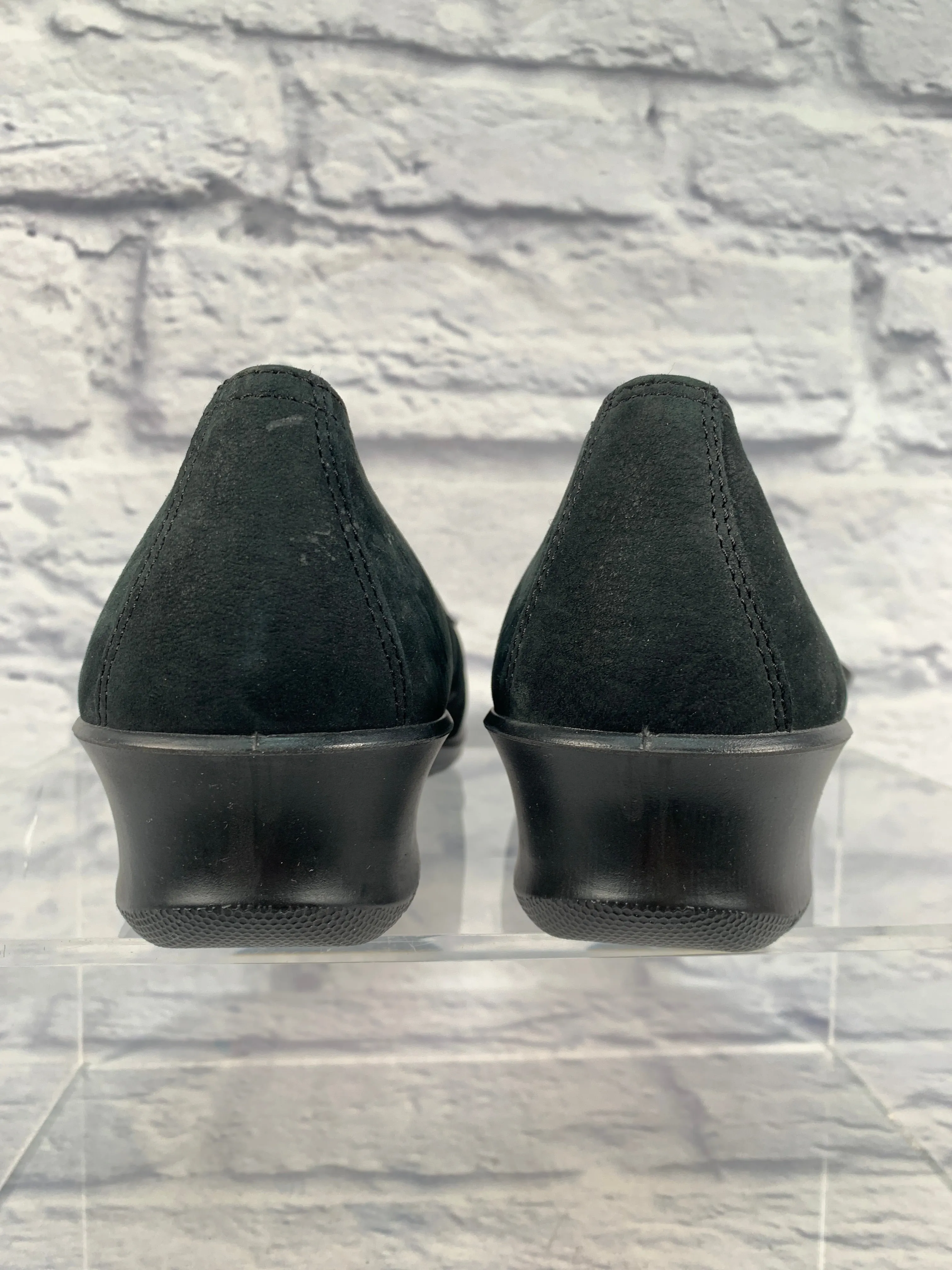 Shoes Heels Wedge By Ecco In Black, Size: 11