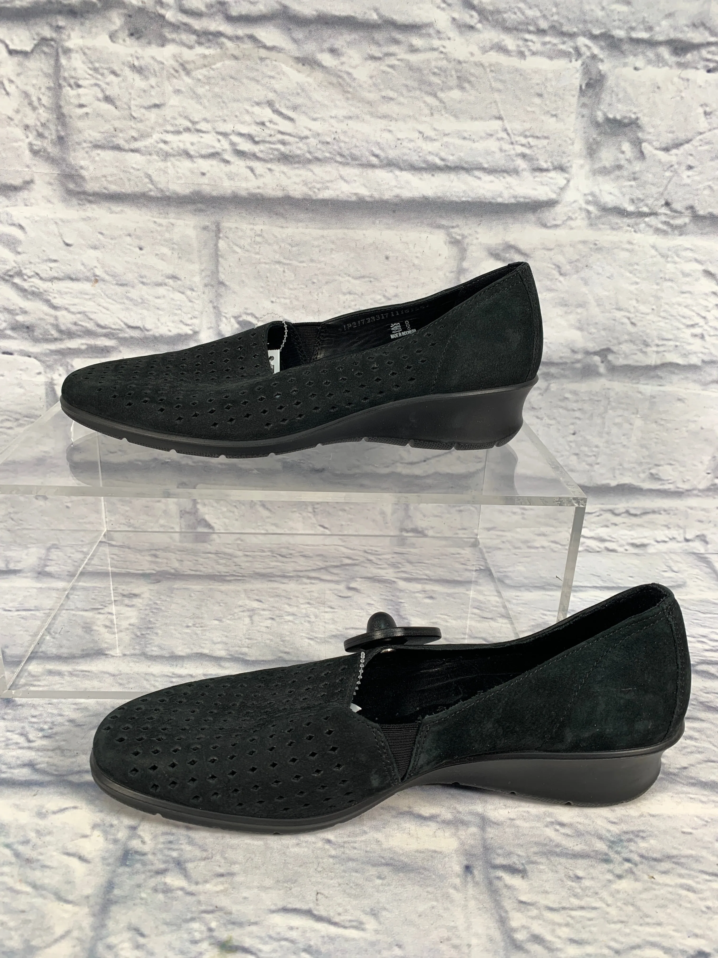 Shoes Heels Wedge By Ecco In Black, Size: 11