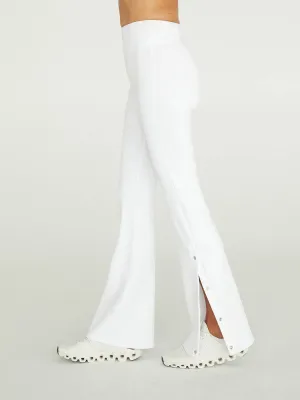 Snapped Legging - White