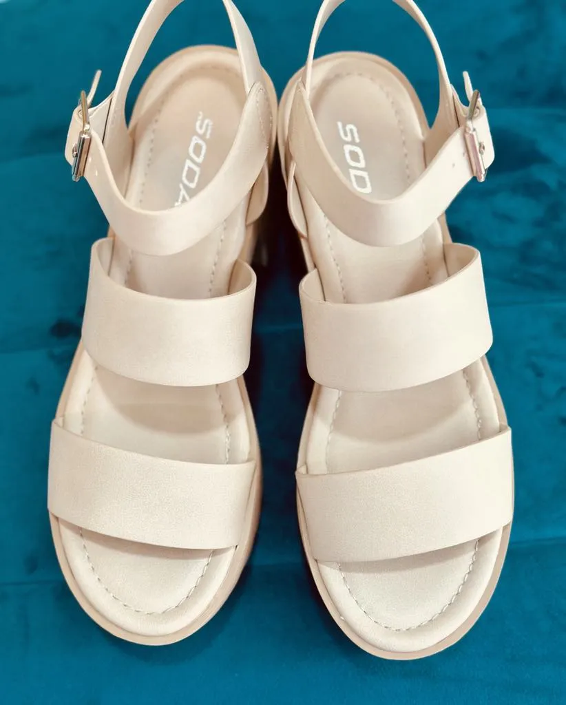 SODA- ADALYN CHUNKY Sandals (beige)