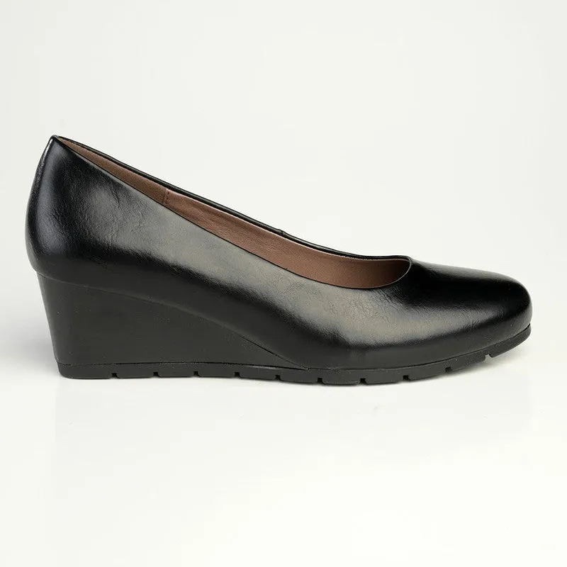 Soft Style By Hush Puppies Mihewi Wedge Court - Black