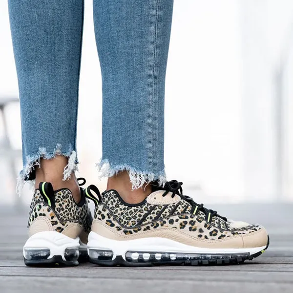 Sohiwoo  sneaker Fashion Leopard Print Air Cushion Sneakers