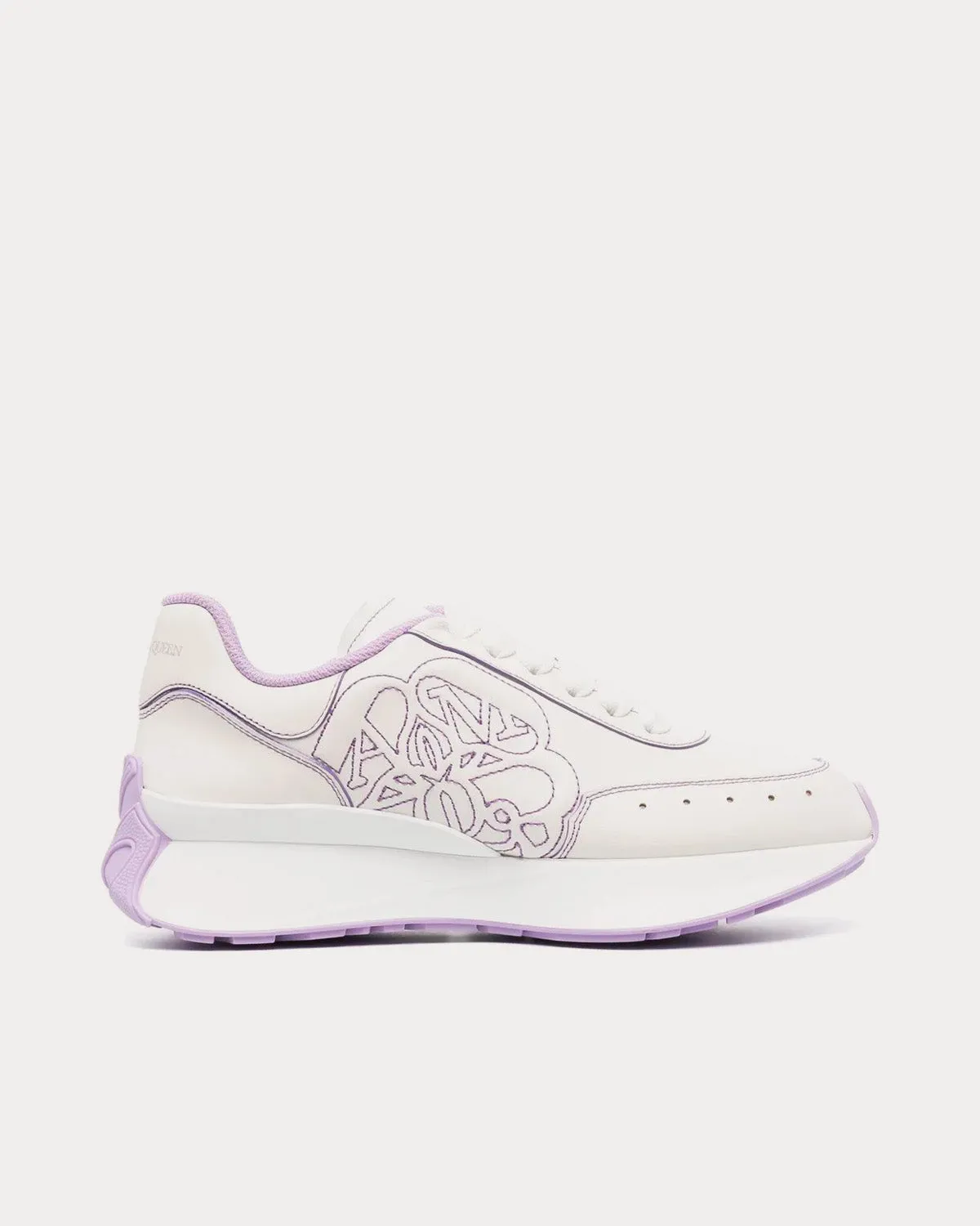 Sprint Runner White / Purple Low Top Sneakers