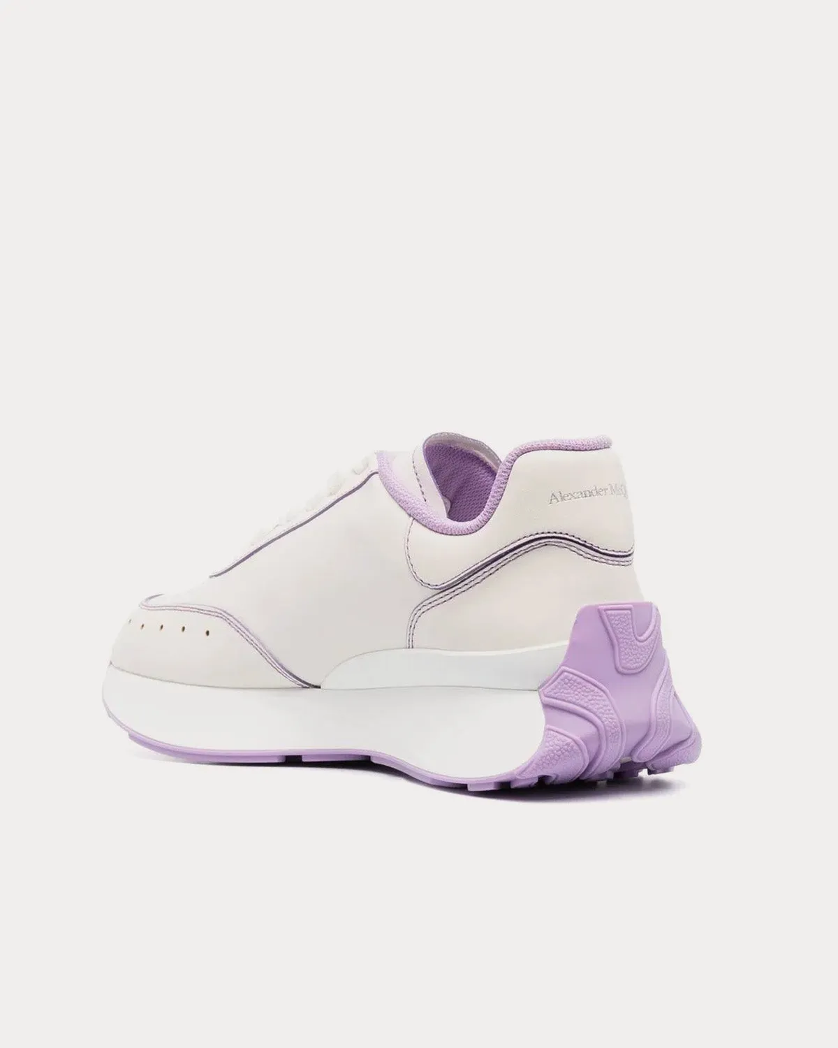 Sprint Runner White / Purple Low Top Sneakers
