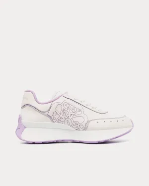 Sprint Runner White / Purple Low Top Sneakers