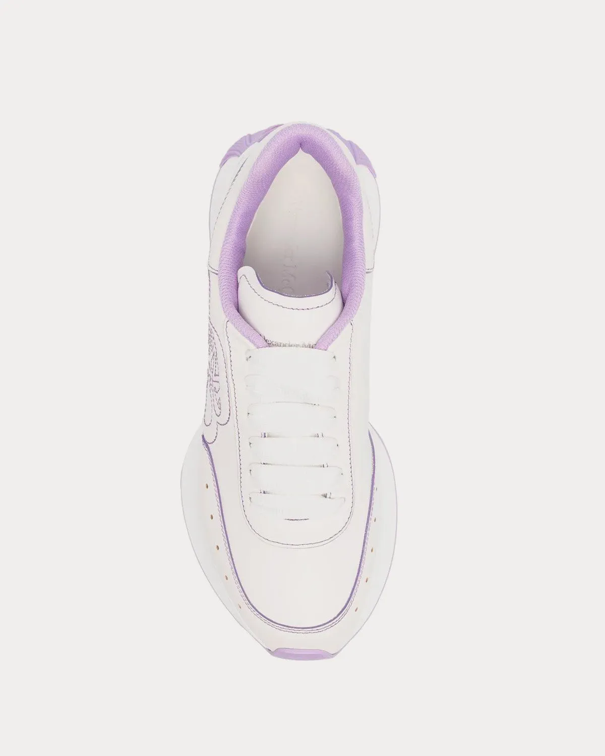 Sprint Runner White / Purple Low Top Sneakers
