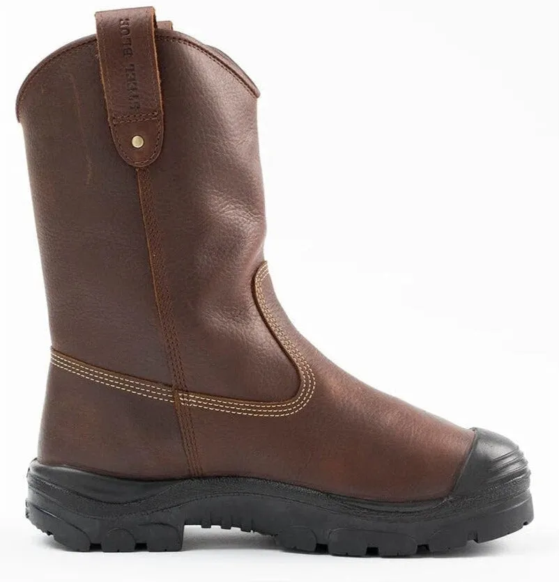 Steel Blue Men's Heeler Metguard Bump 10" WP Steel Toe Work Boot - Oak - 862905