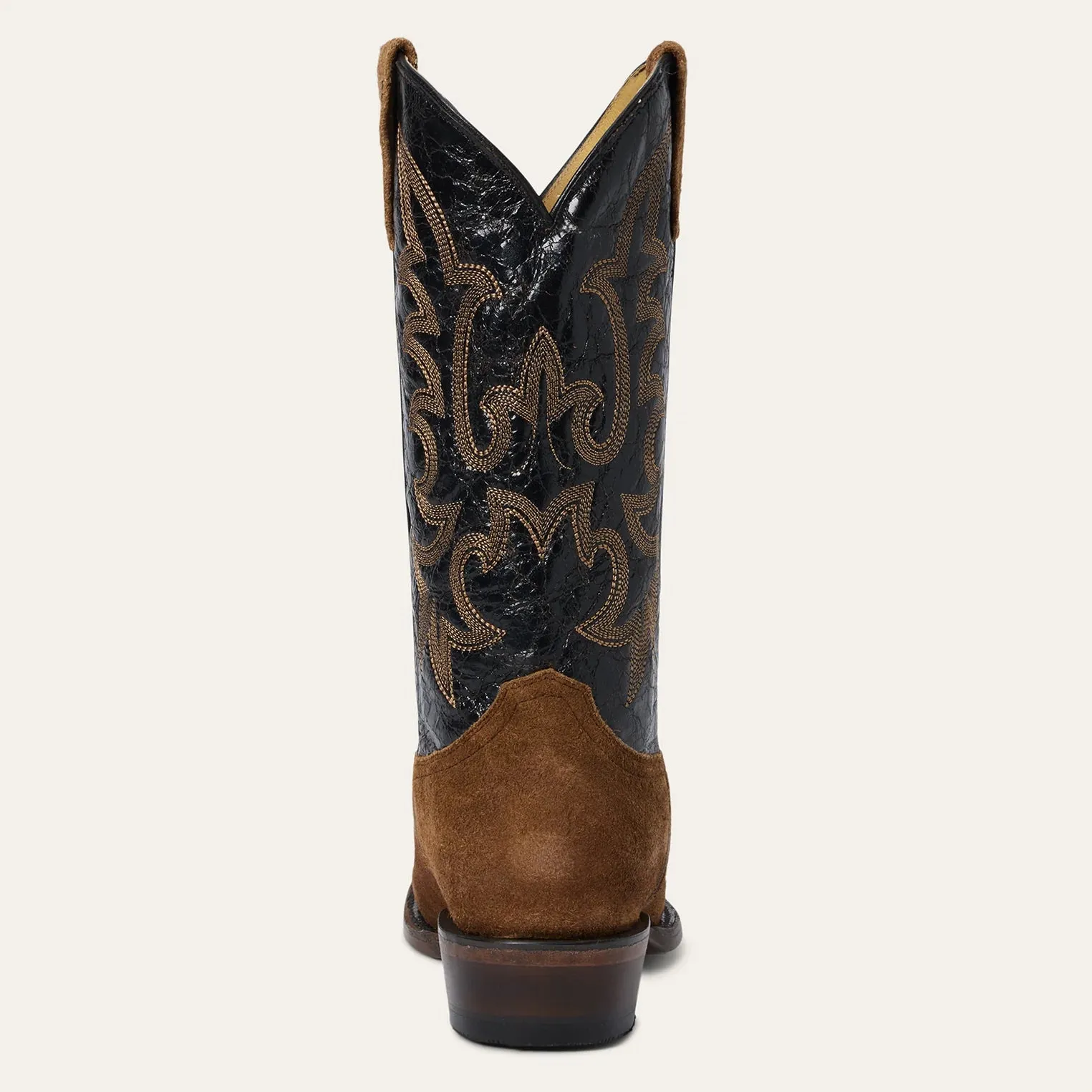 Stetson Brown Men's Badland Suede Square Toe 4062