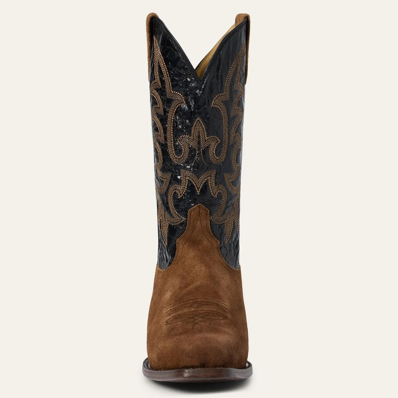 Stetson Brown Men's Badland Suede Square Toe 4062