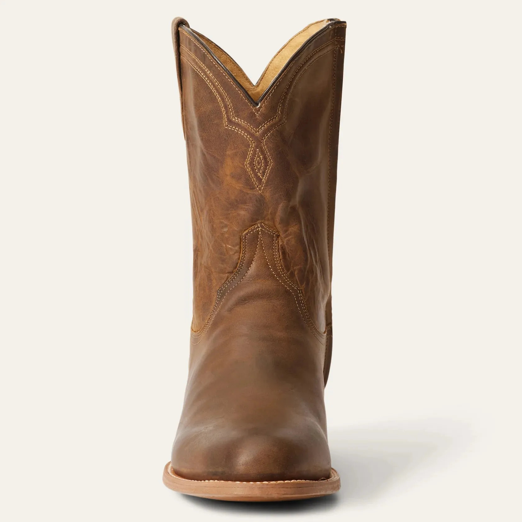 Stetson Brown Men's Rancher Zip Roper Goat Round Toe 3842