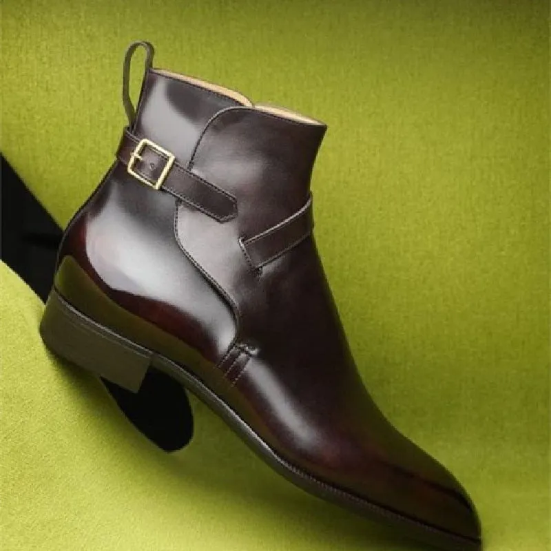 Strap Over Buckle Boots
