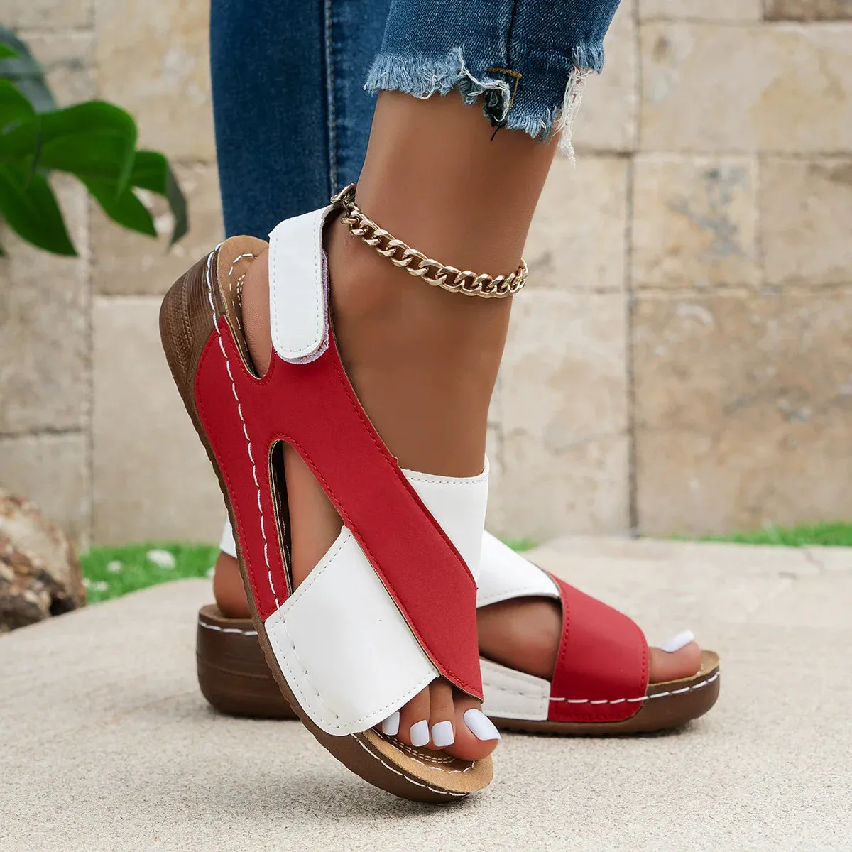 Super Comfortable Slant Heel Orthopedic Sandals for Women