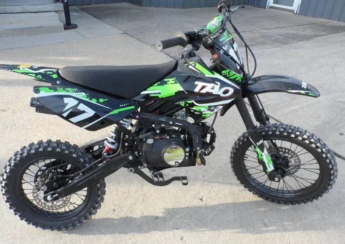 Tao DB-17 - 125cc Deluxe Dirt / Pit Bike 17" front rim  4 Speed manual, 30.72 inch seat height