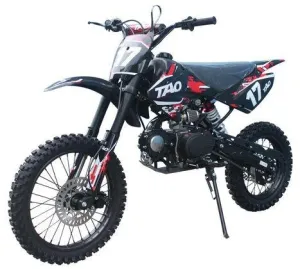 Tao DB-17 - 125cc Deluxe Dirt / Pit Bike 17" front rim  4 Speed manual, 30.72 inch seat height