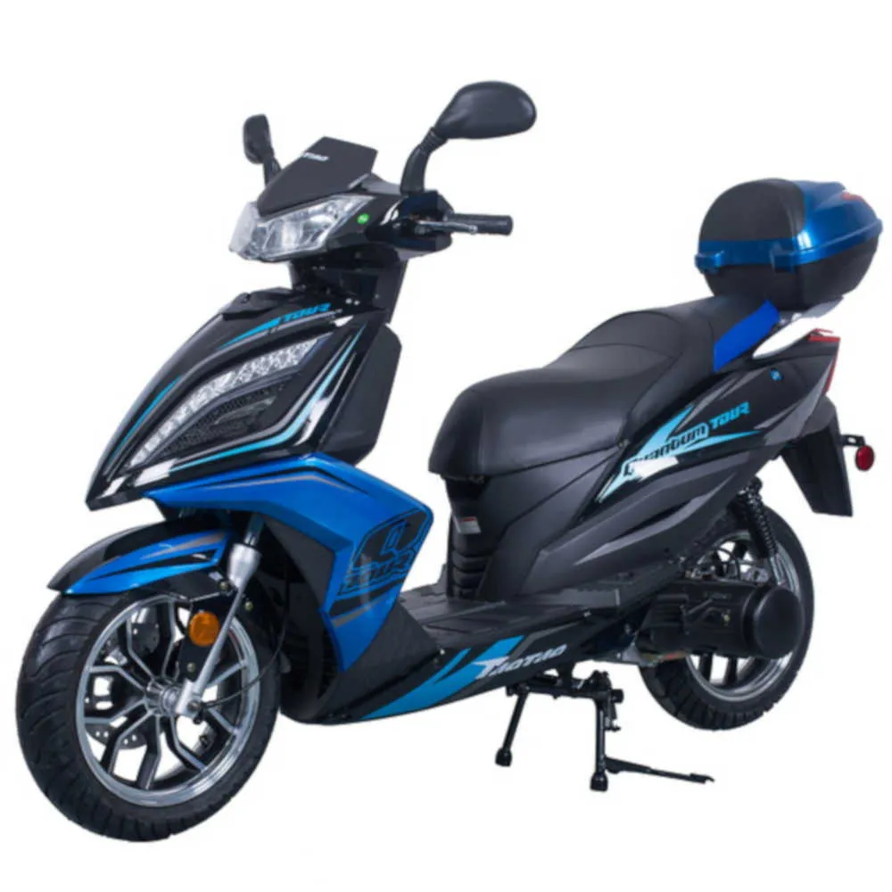 Tao Quantum 150 Scooter,  Full Size, LED Headlights, 13" Custom Alloy Wheels, Locking Trunk