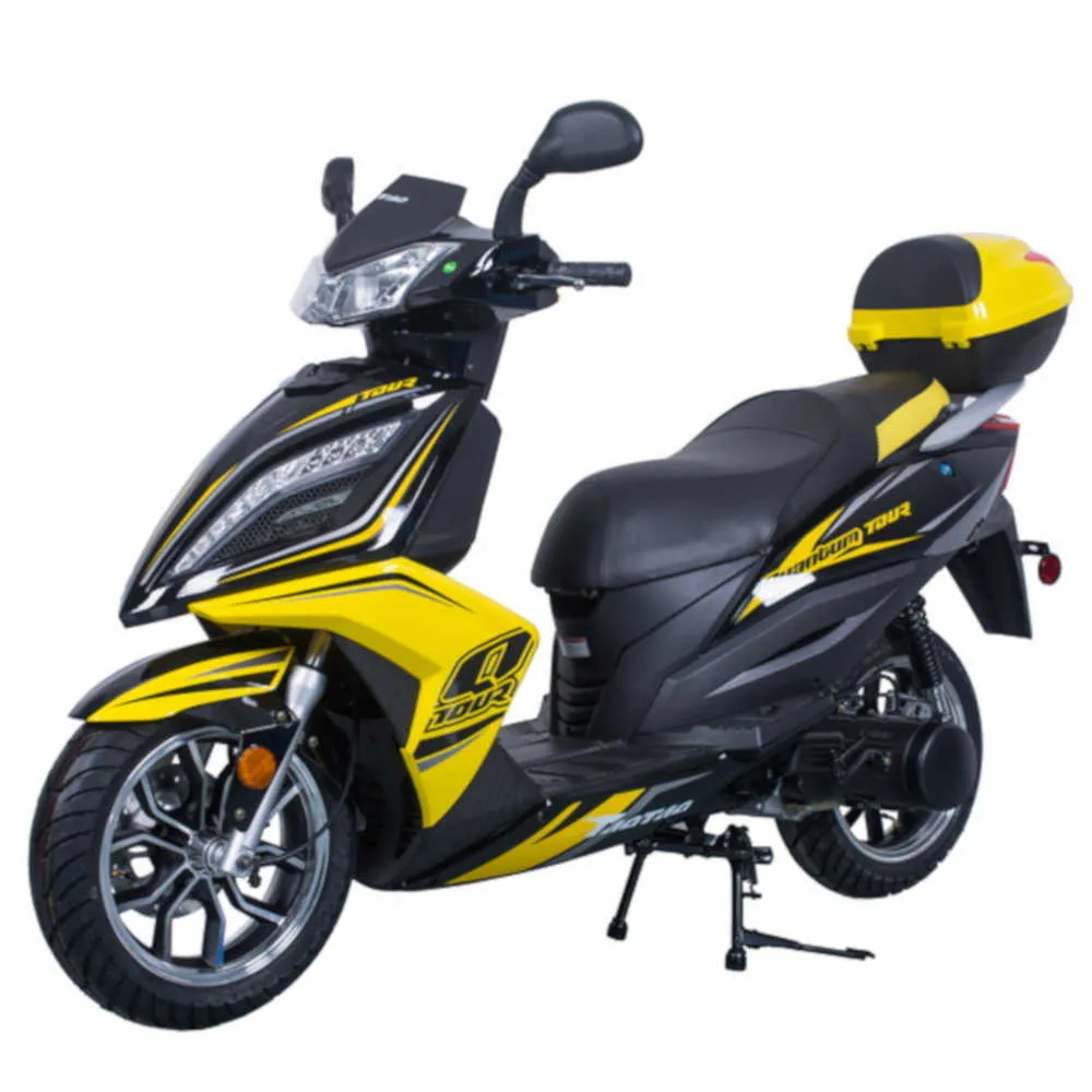 Tao Quantum 150 Scooter,  Full Size, LED Headlights, 13" Custom Alloy Wheels, Locking Trunk