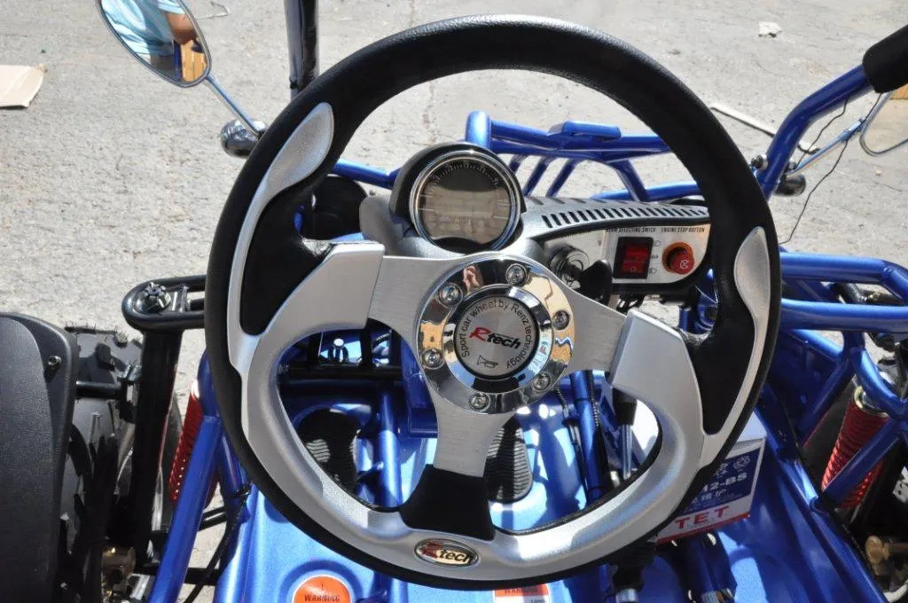 TrailMaster 200XRX Deluxe Teens and Adults Go-Kart - 169cc 8.2HP Engine, Alloy Wheels, LED Light Bar, Digital Speedometer, Adjustable Seats, Suitable for Teens and Adults