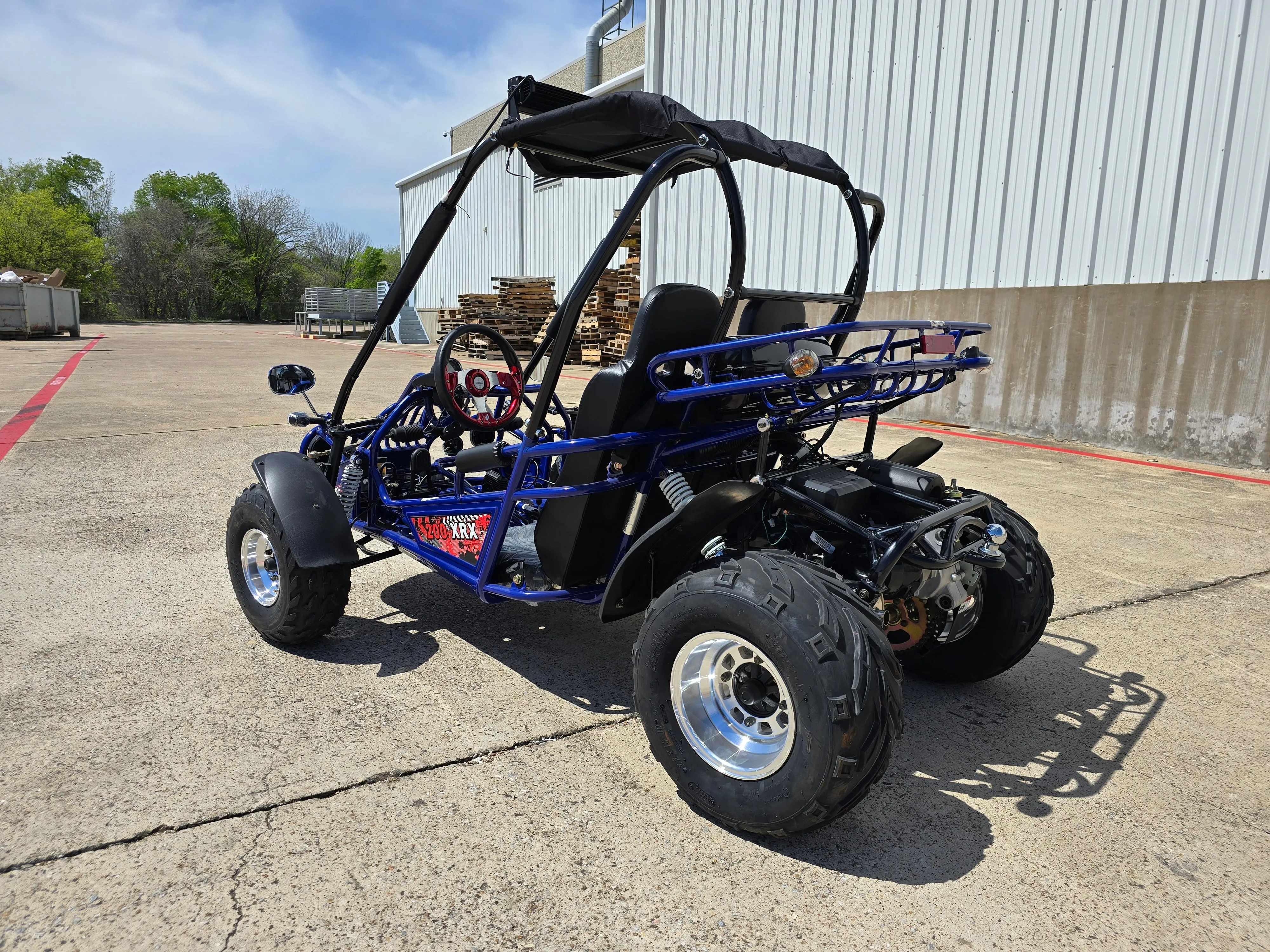 TrailMaster 200XRX Deluxe Teens and Adults Go-Kart - 169cc 8.2HP Engine, Alloy Wheels, LED Light Bar, Digital Speedometer, Adjustable Seats, Suitable for Teens and Adults