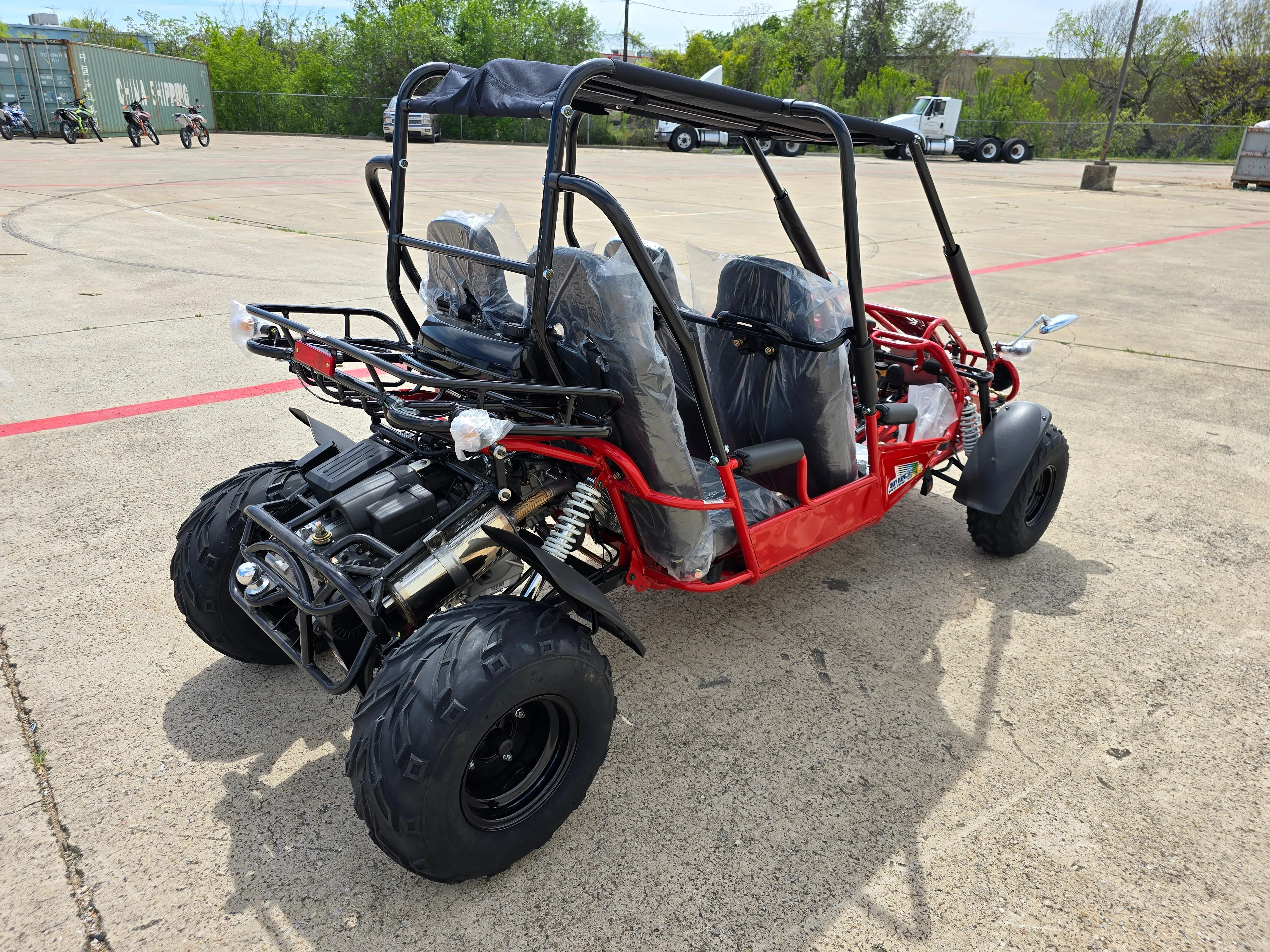 TrailMaster 300XRS-4E EFI Adults 4 Seats Go-Kart - 300cc 17.4HP Engine, 4-Seater, Liquid-Cooled, LED Lights, Hydraulic Brakes