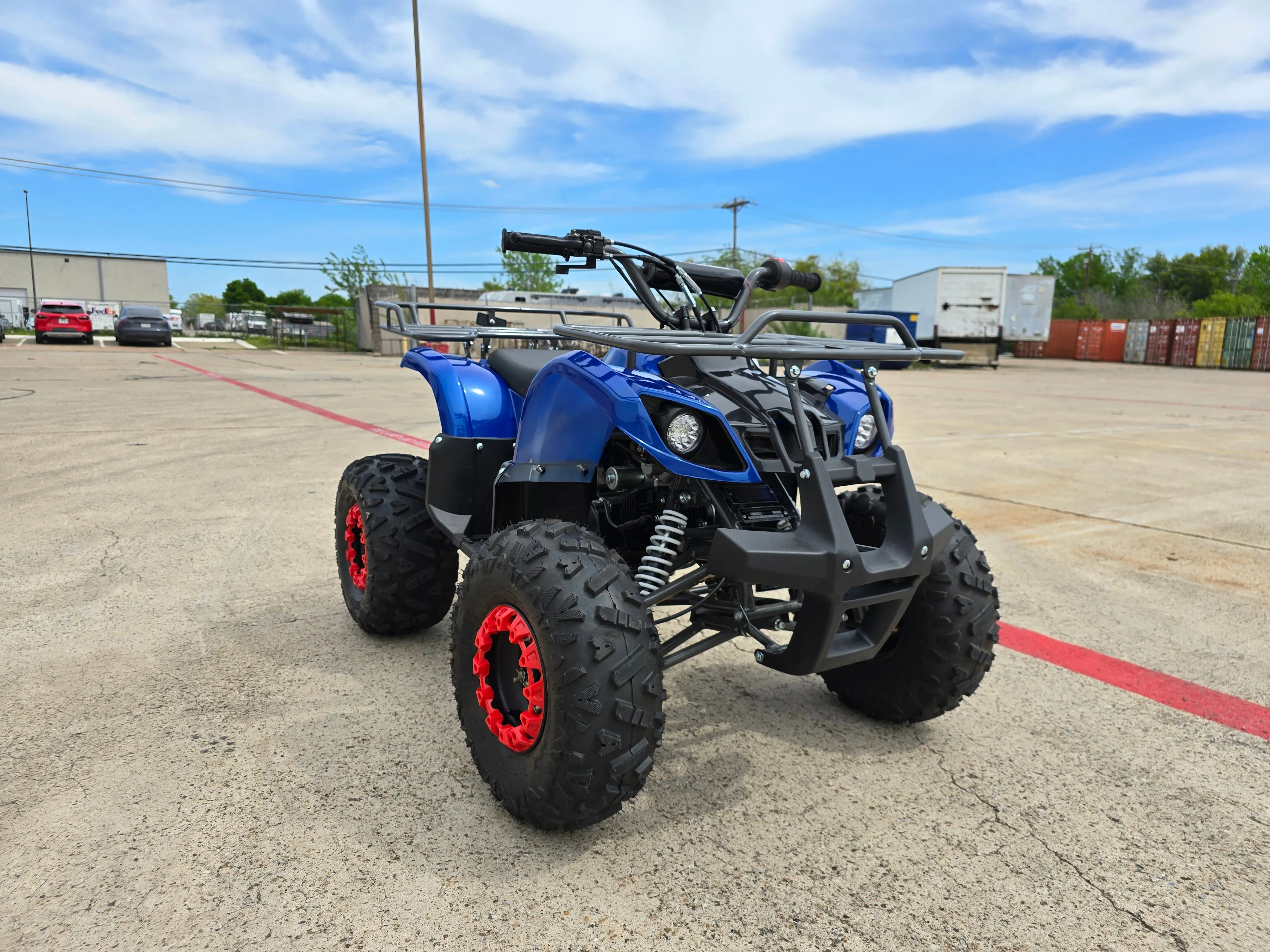 TrailMaster B125 Youth ATV - 107cc,  29 inch Seat Height, Automatic Transmission with Reverse, Electric Start, Bead Lock Style Rims