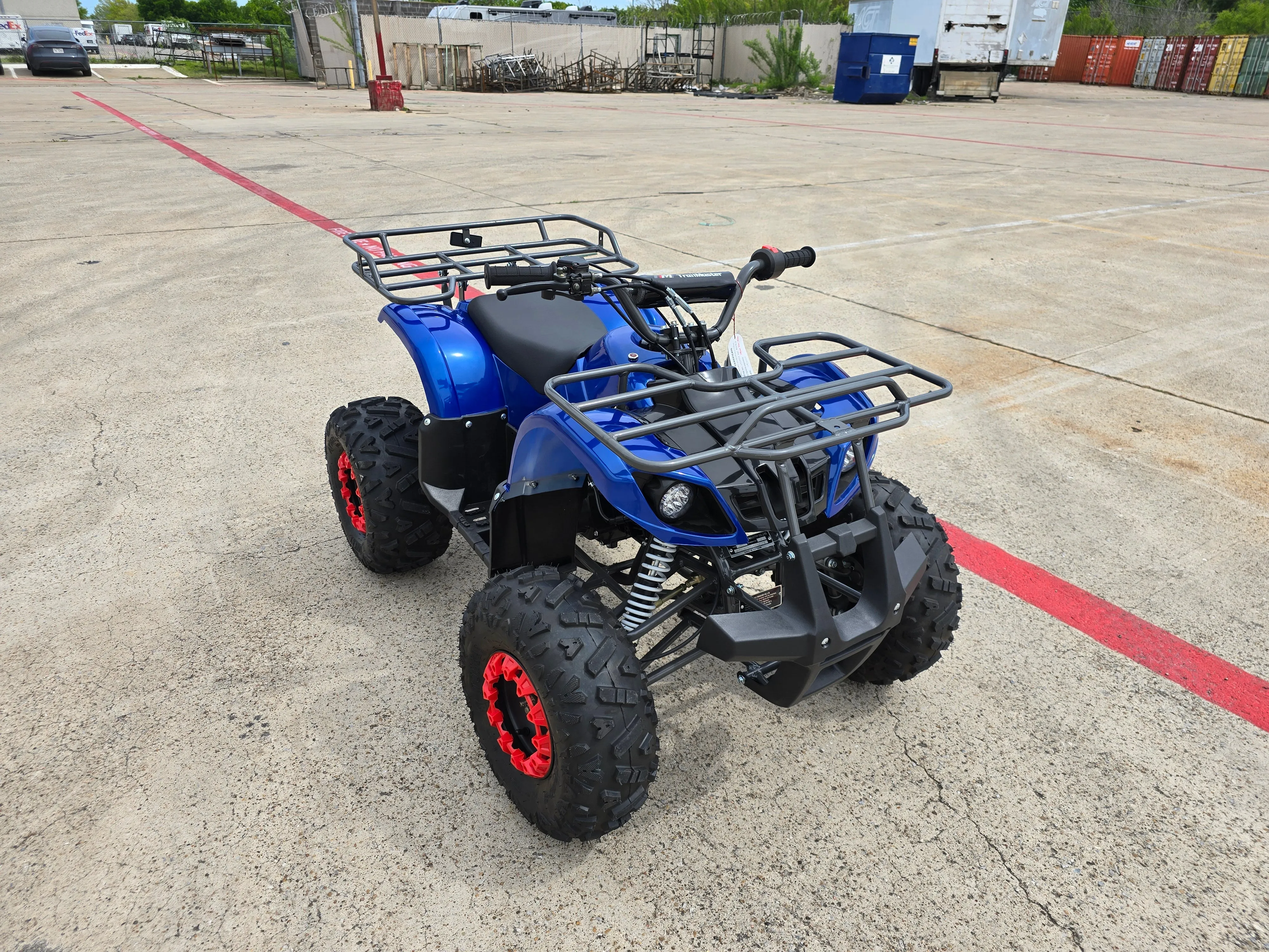 TrailMaster B125 Youth ATV - 107cc,  29 inch Seat Height, Automatic Transmission with Reverse, Electric Start, Bead Lock Style Rims