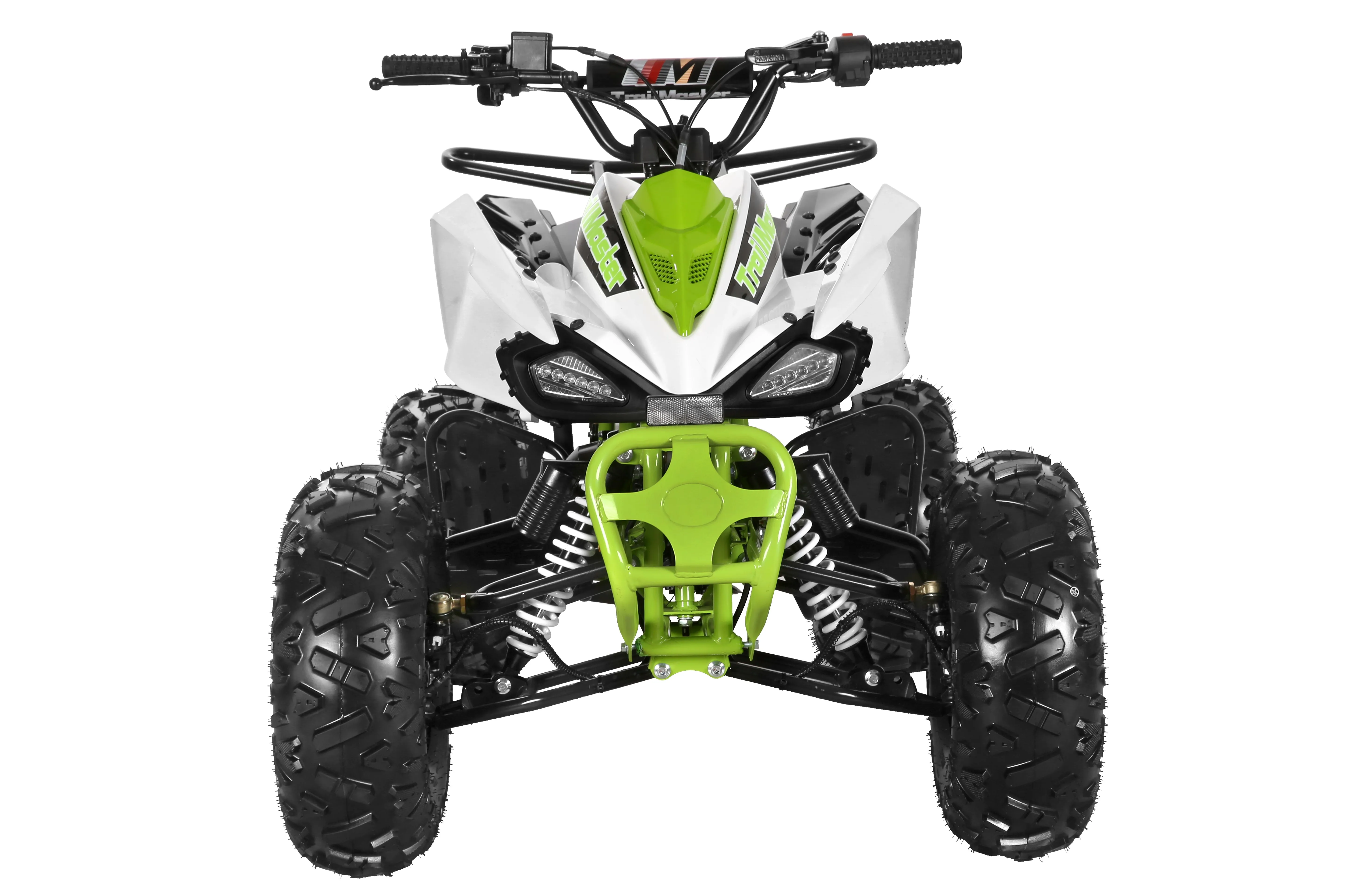 Trailmaster K125, 8" Wheel ,Youth Sports style ATV, Automatic Trans, Reverse,  Color Matched suspension, Front and Rear Brakes, Throttle Control