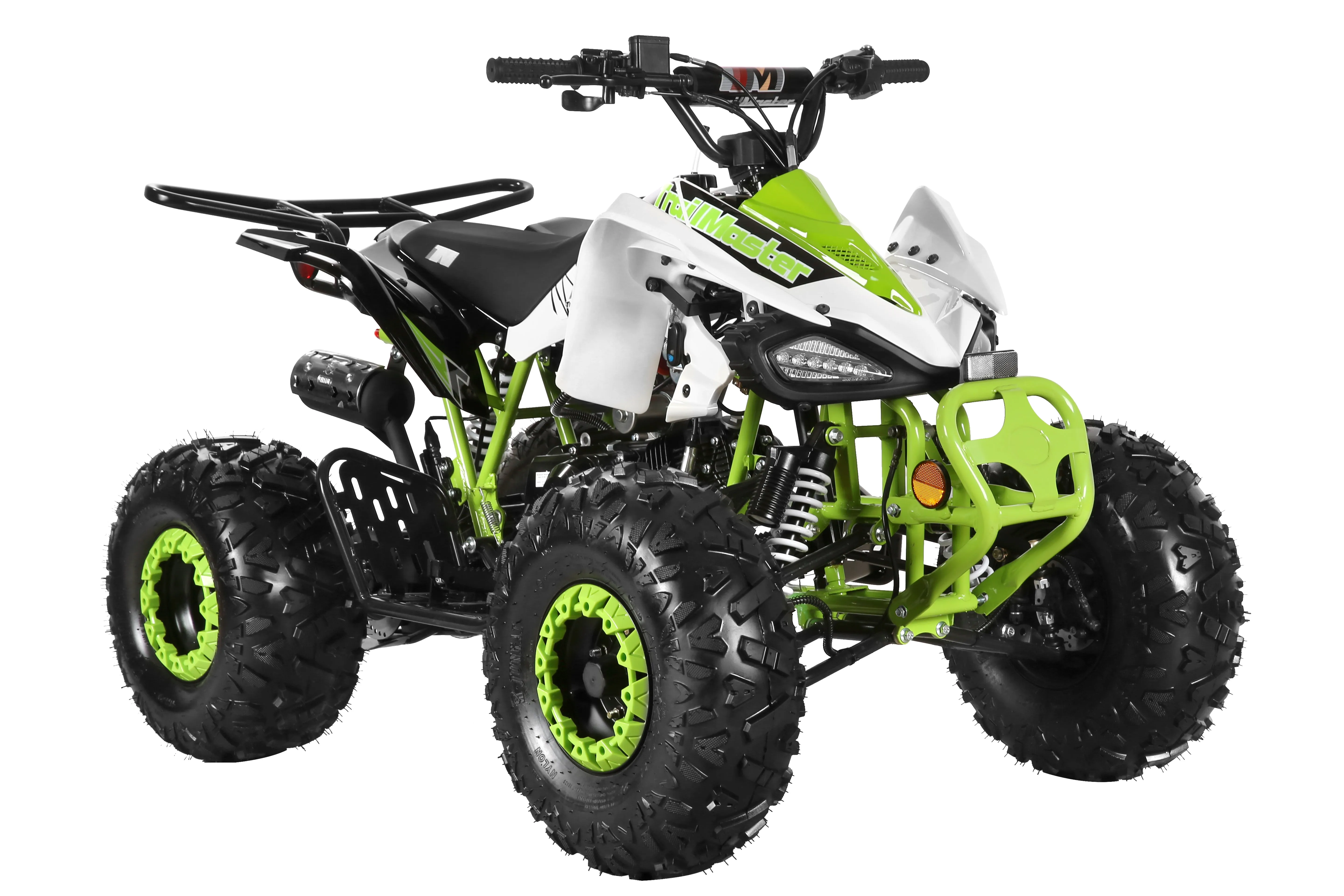 Trailmaster K125, 8" Wheel ,Youth Sports style ATV, Automatic Trans, Reverse,  Color Matched suspension, Front and Rear Brakes, Throttle Control