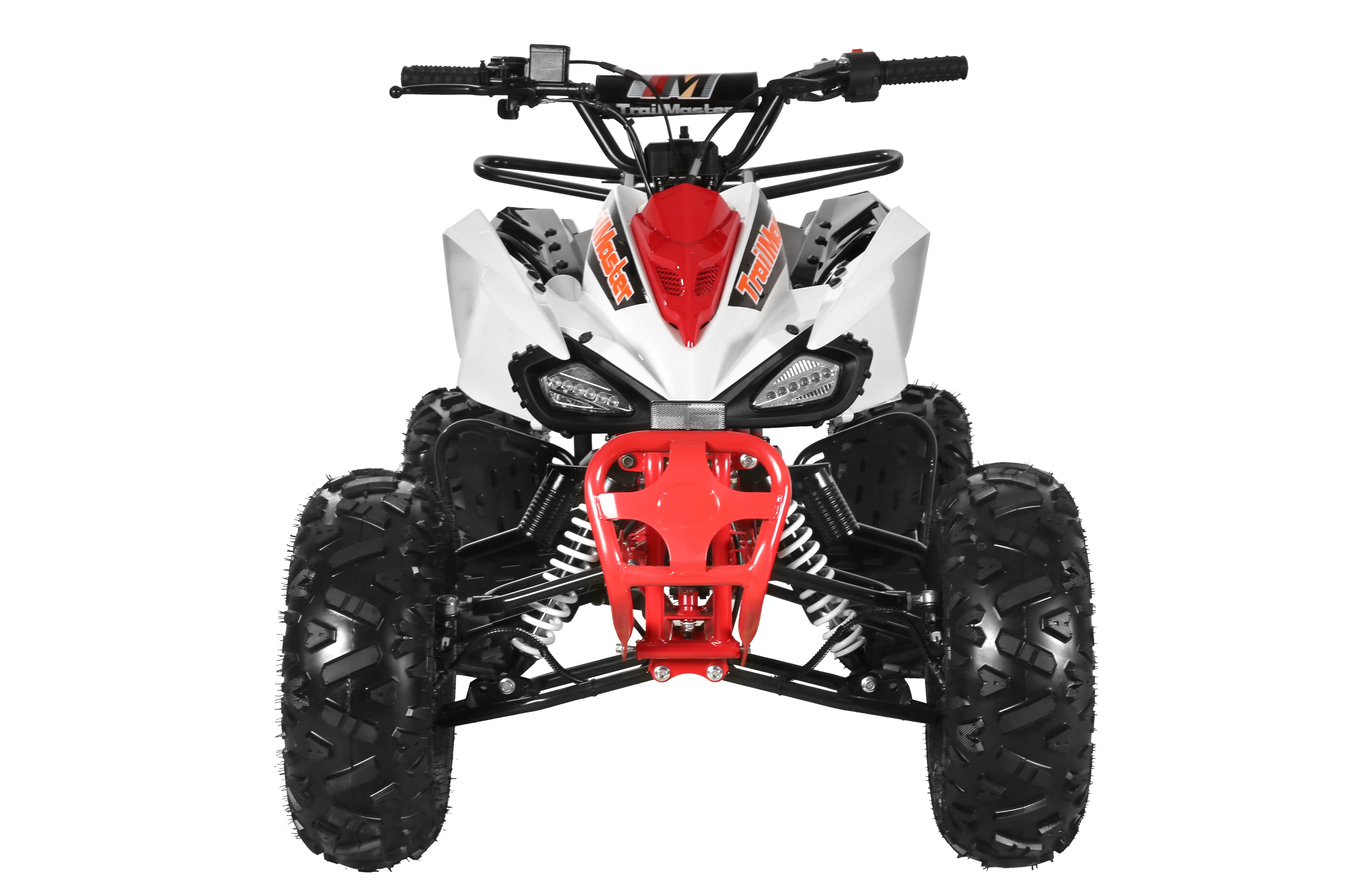 Trailmaster K125, 8" Wheel ,Youth Sports style ATV, Automatic Trans, Reverse,  Color Matched suspension, Front and Rear Brakes, Throttle Control