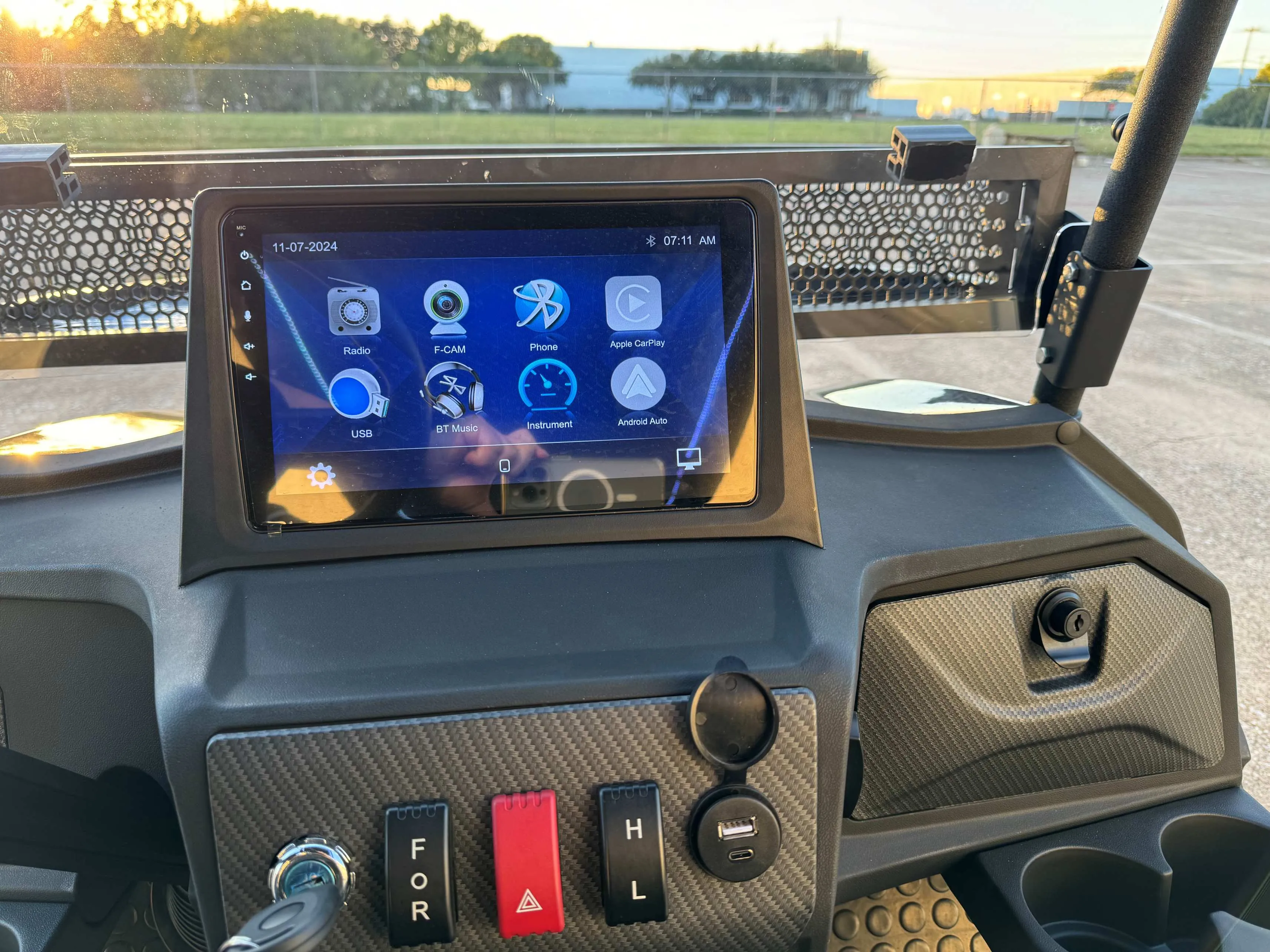 Trailmaster TBM X6 Off Road Golf Cart, Custom Rims, 10 inch LED Screen, Carbon Steel Frame, Radio, Bluetooth, Back Up Camera,