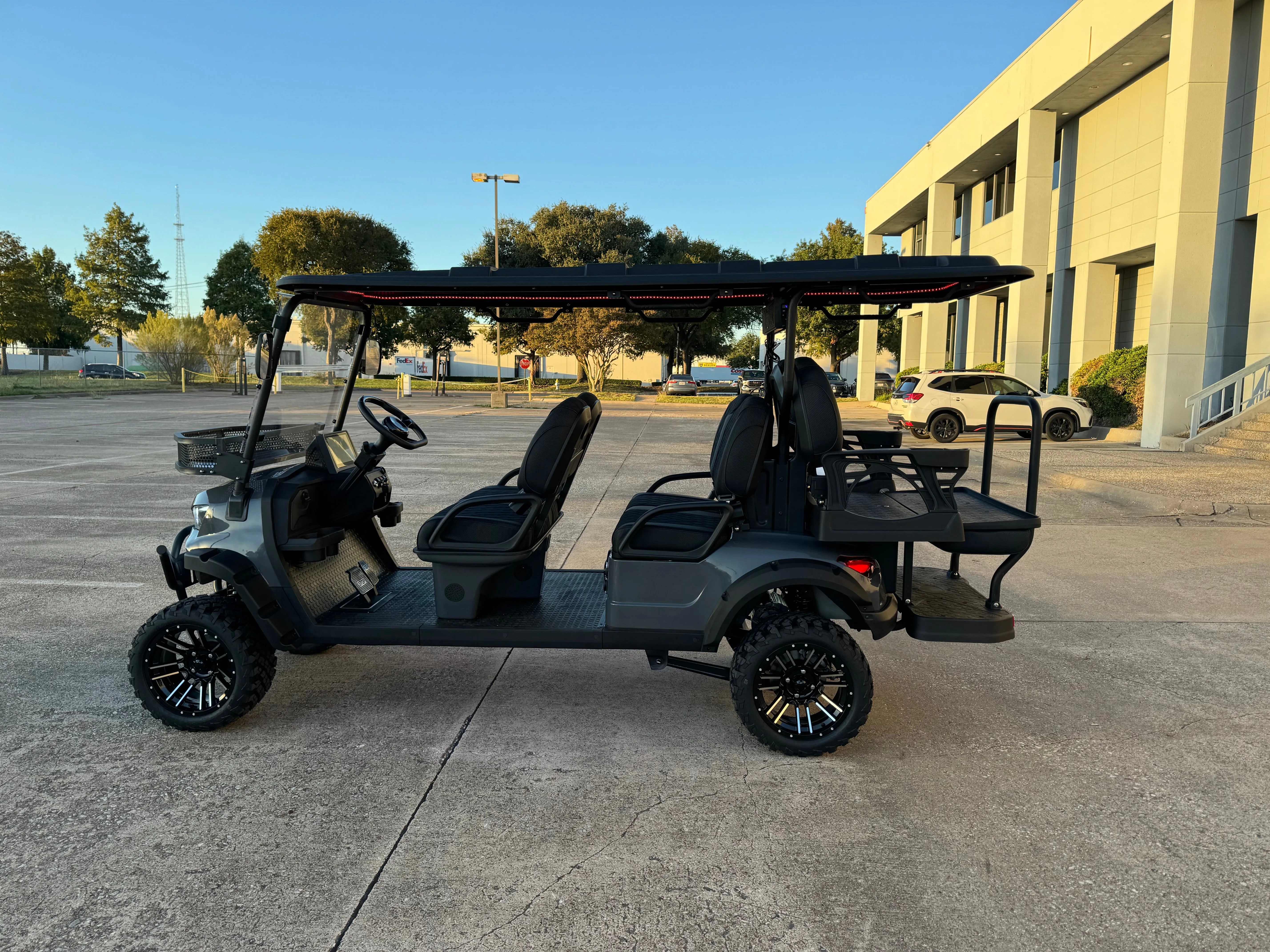 Trailmaster TBM X6 Off Road Golf Cart, Custom Rims, 10 inch LED Screen, Carbon Steel Frame, Radio, Bluetooth, Back Up Camera,