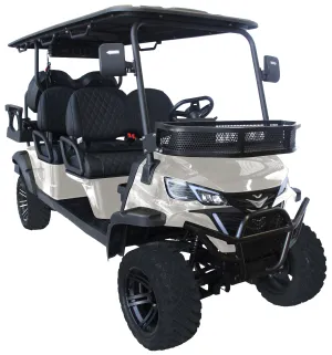 Trailmaster TBM X6 Off Road Golf Cart, Custom Rims, 10 inch LED Screen, Carbon Steel Frame, Radio, Bluetooth, Back Up Camera,
