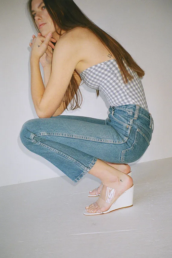 White Olympia Wedge